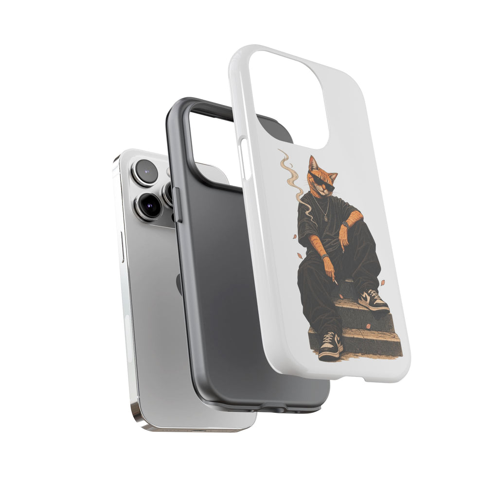 Cat Gangsta Phone Case — Cool Streetwear Cat Design
