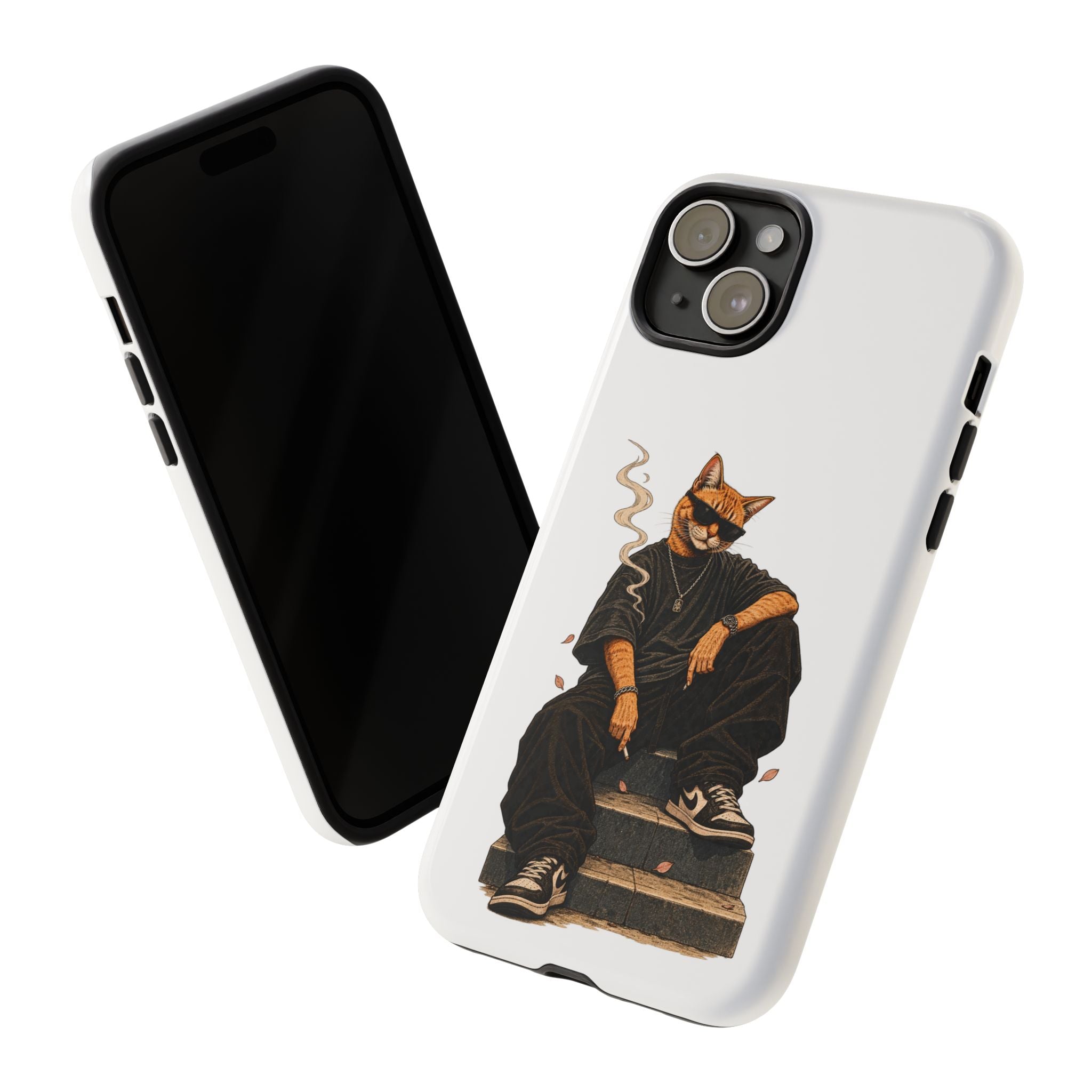 Cat Gangsta Phone Case — Cool Streetwear Cat Design