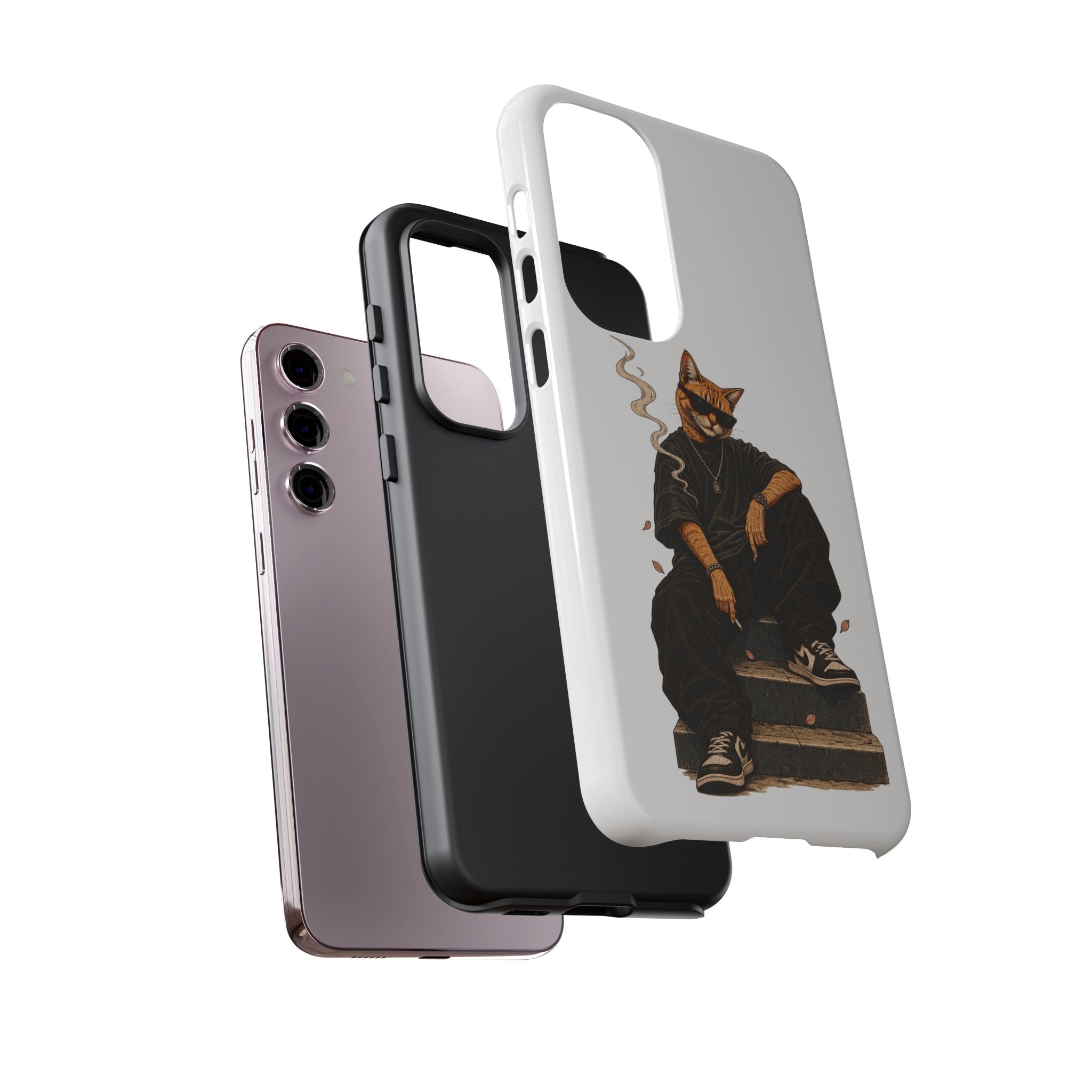 Cat Gangsta Phone Case — Cool Streetwear Cat Design