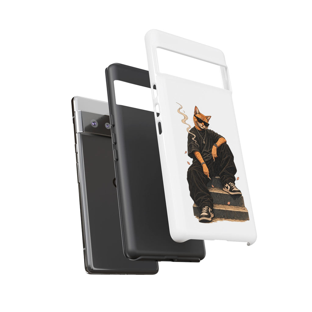 Cat Gangsta Phone Case — Cool Streetwear Cat Design