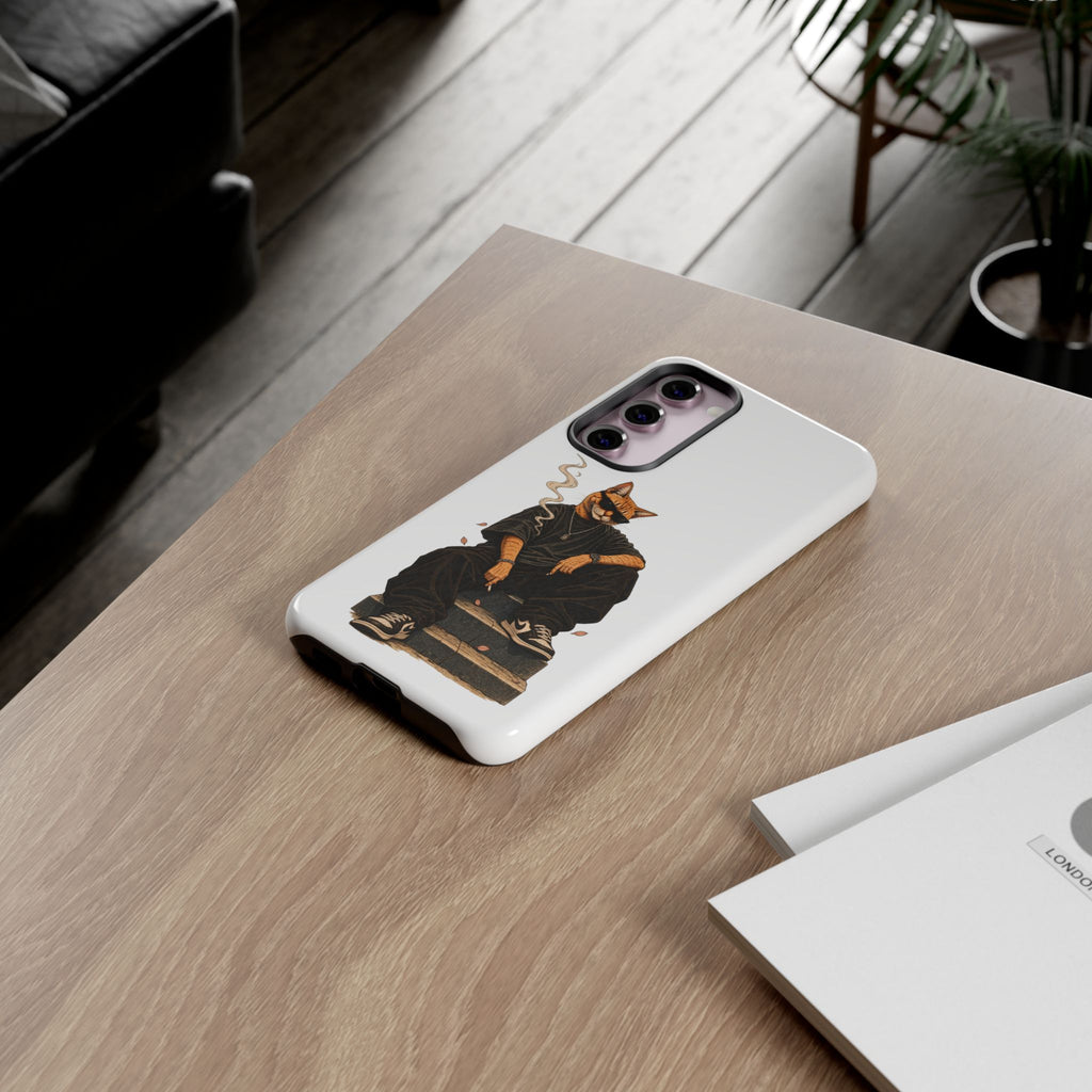 Cat Gangsta Phone Case — Cool Streetwear Cat Design