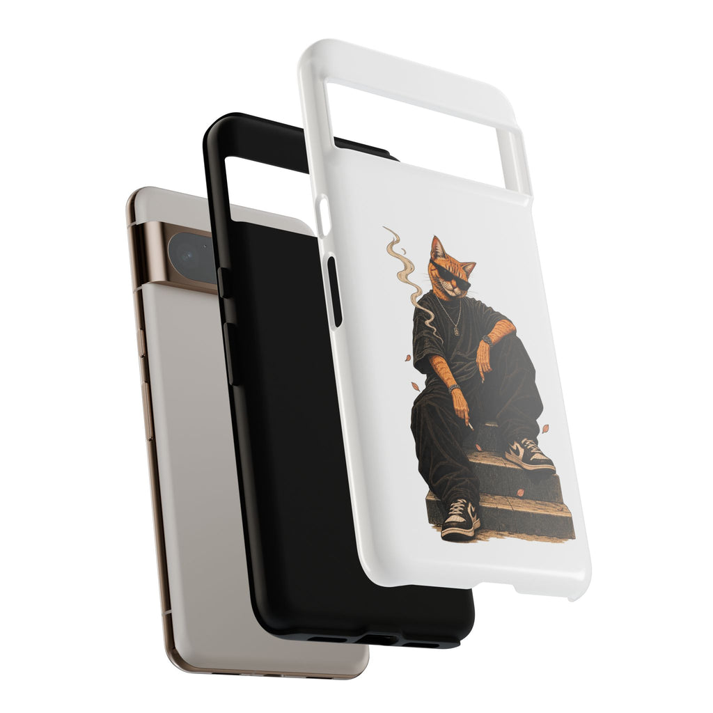 Cat Gangsta Phone Case — Cool Streetwear Cat Design