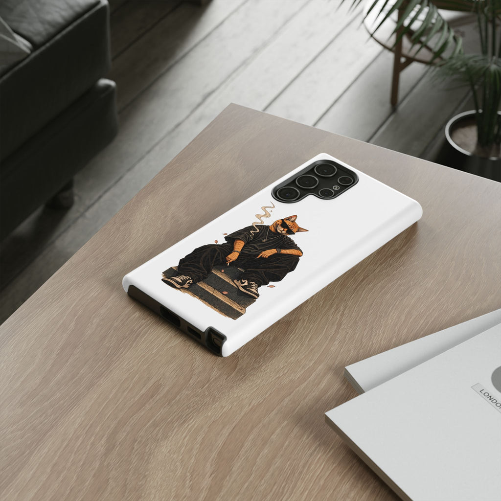 Cat Gangsta Phone Case — Cool Streetwear Cat Design