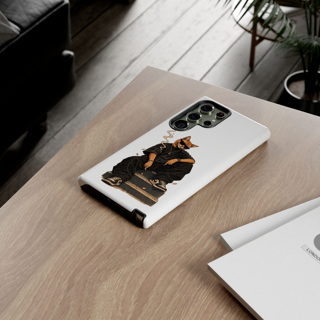Cat Gangsta Phone Case — Cool Streetwear Cat Design