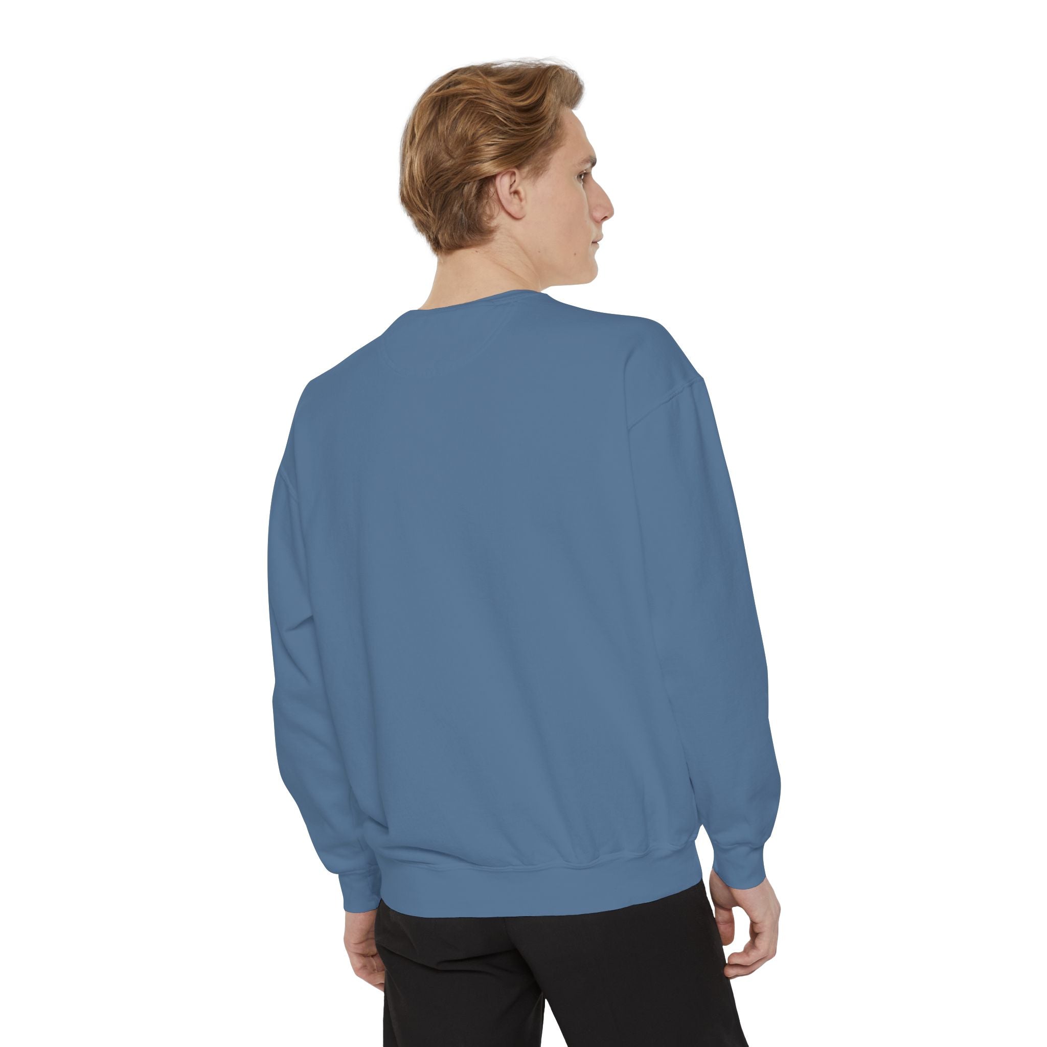 Cat Gangster Sweatshirt — Retro Cool Cat Sitting, Smoky Streetwear Crewneck