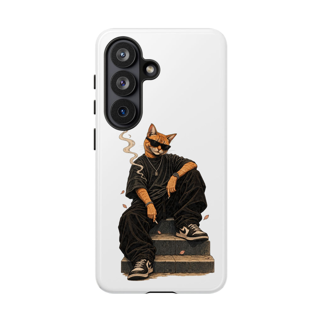 Cat Gangsta Phone Case — Cool Streetwear Cat Design