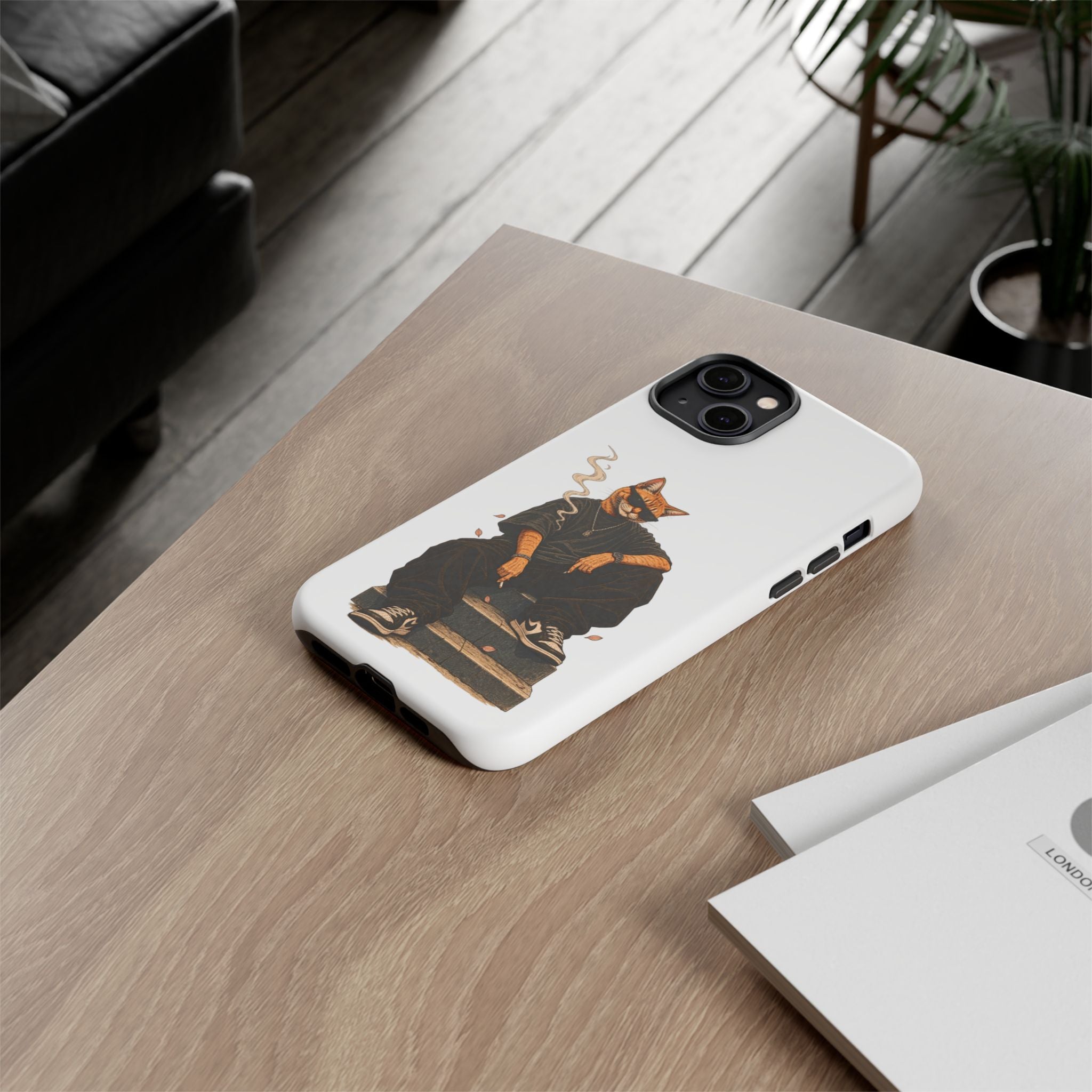 Cat Gangsta Phone Case — Cool Streetwear Cat Design