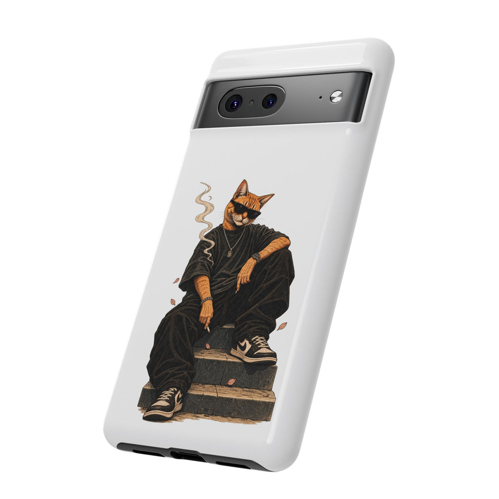 Cat Gangsta Phone Case — Cool Streetwear Cat Design