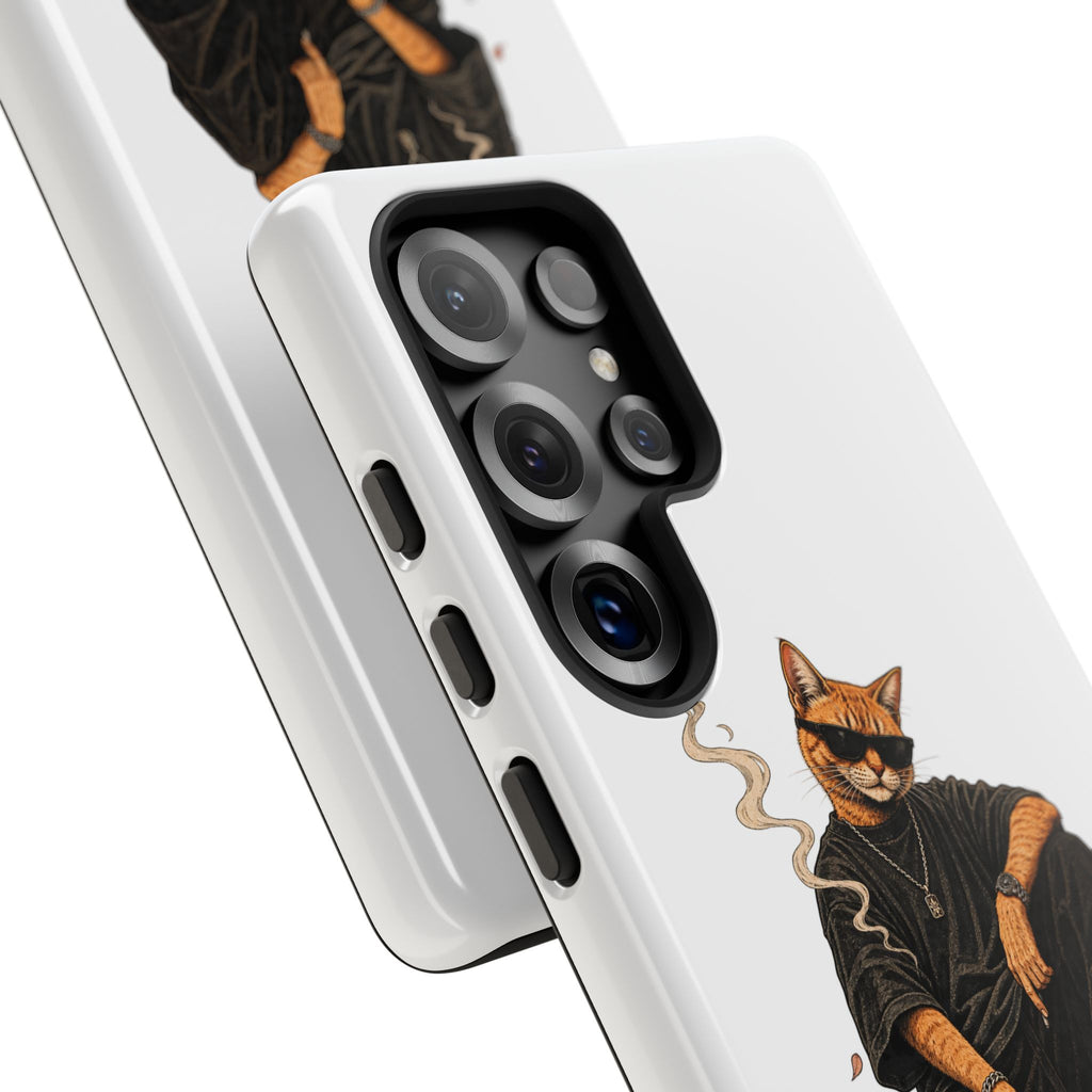 Cat Gangsta Phone Case — Cool Streetwear Cat Design