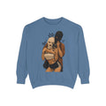 Couple Selfie Graphic Sweatshirt — Masked Lovers Illustration