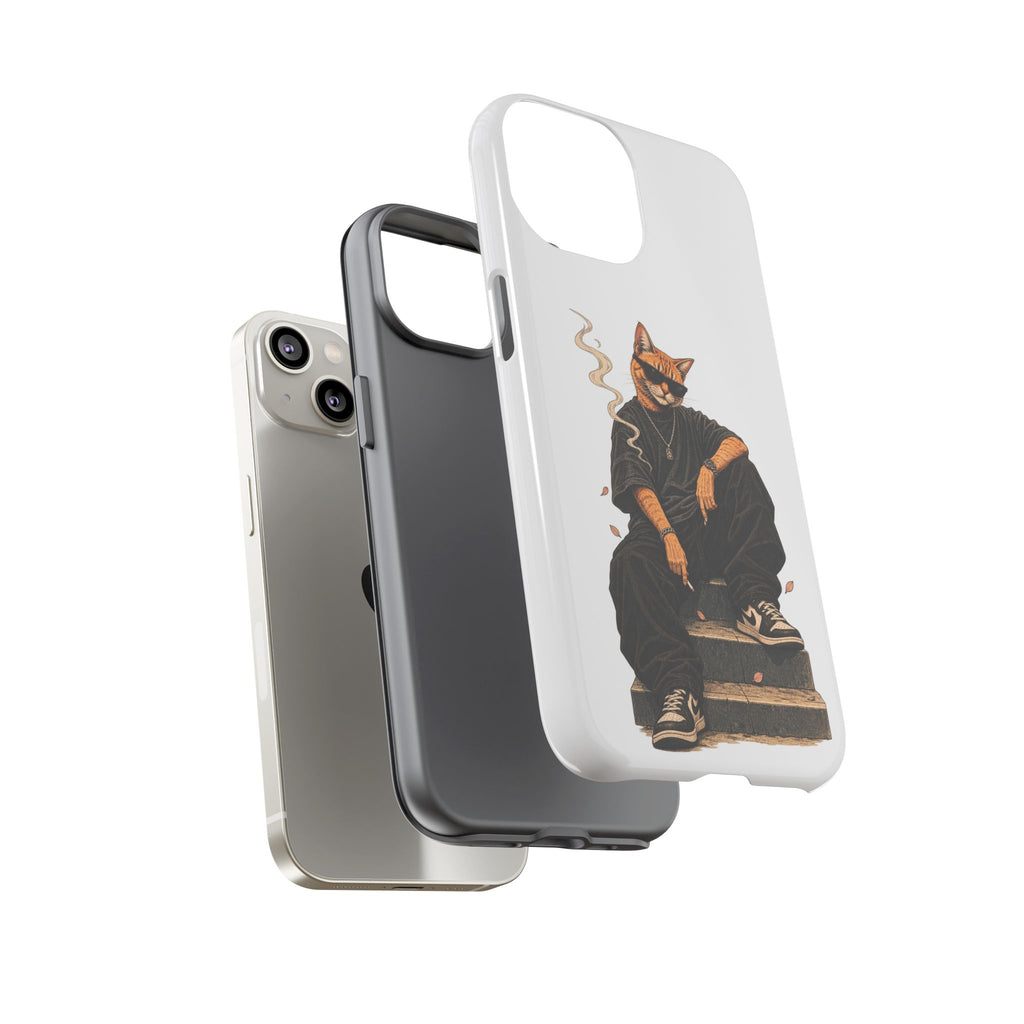 Cat Gangsta Phone Case — Cool Streetwear Cat Design