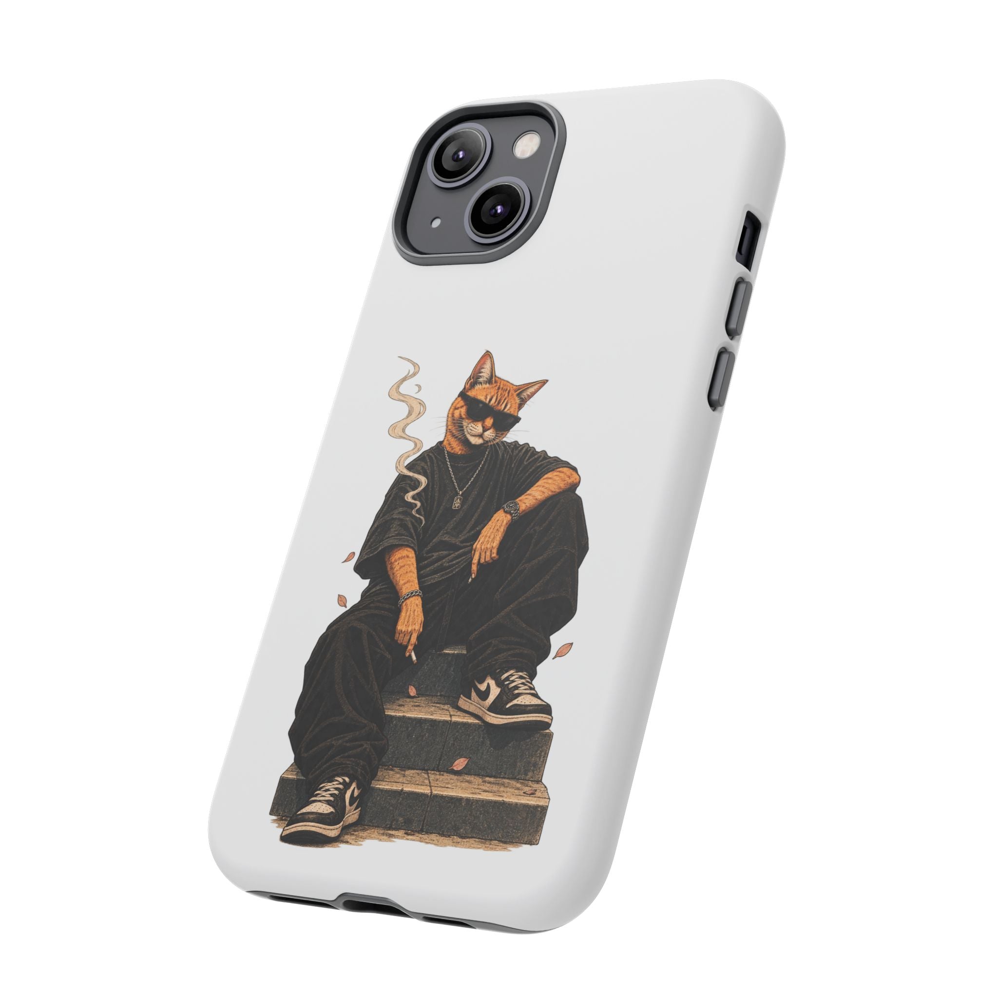 Cat Gangsta Phone Case — Cool Streetwear Cat Design