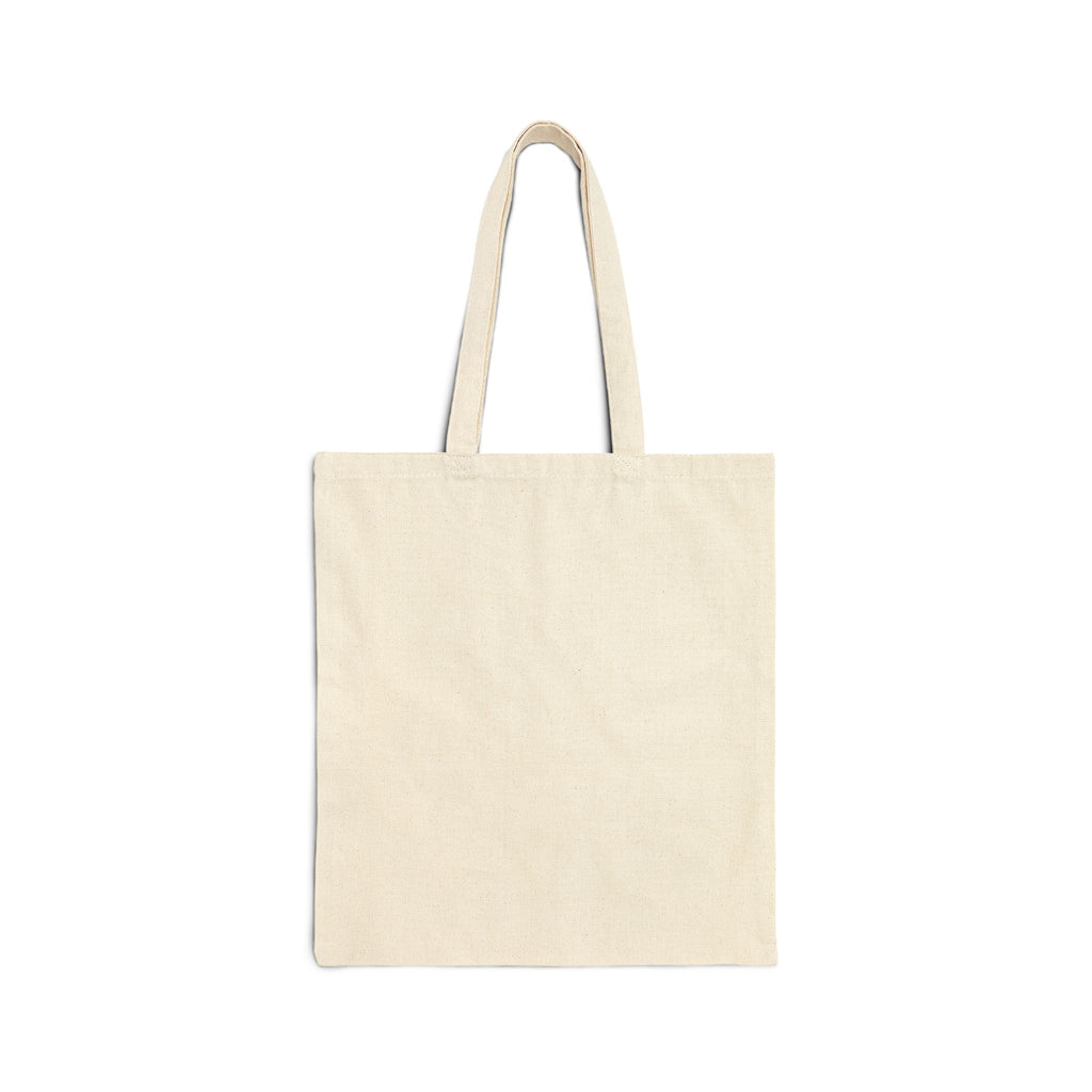 Canvas Tote Bag — Dark Floral Skull Art Print