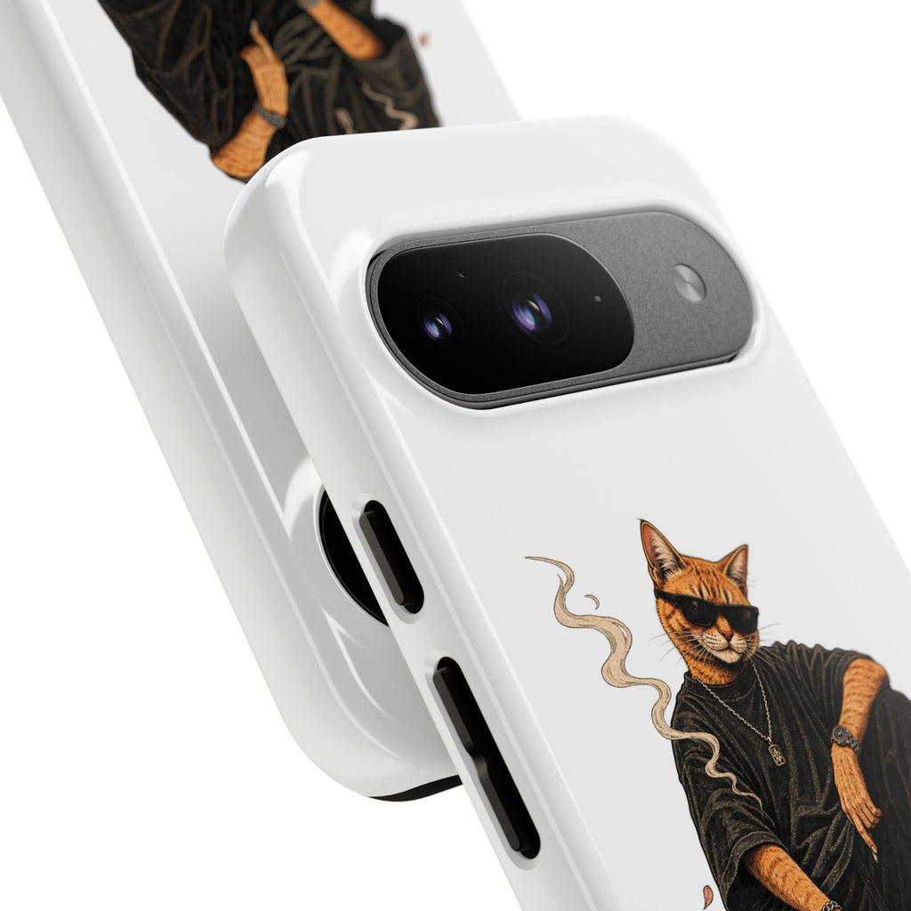 Cat Gangsta Phone Case — Cool Streetwear Cat Design