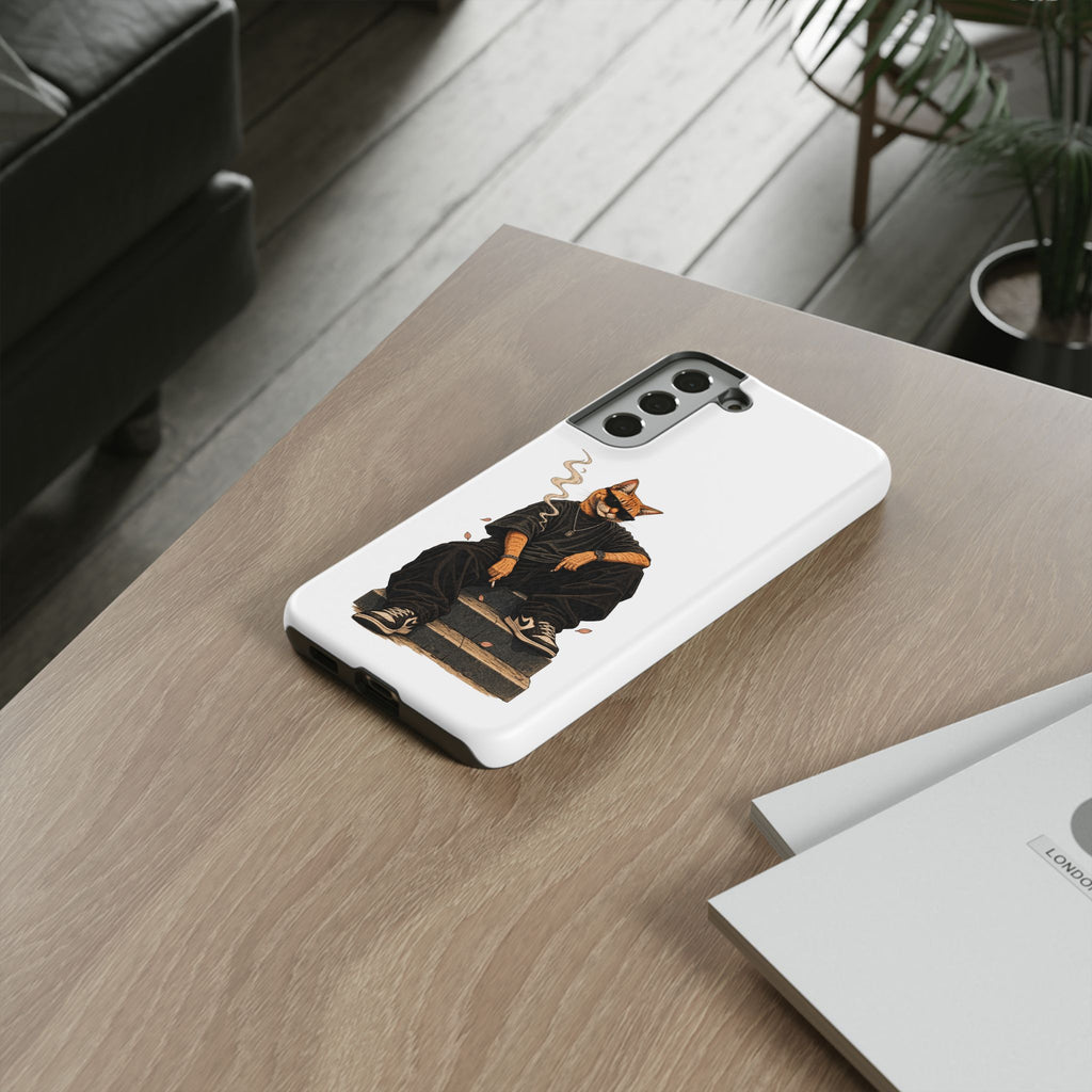 Cat Gangsta Phone Case — Cool Streetwear Cat Design