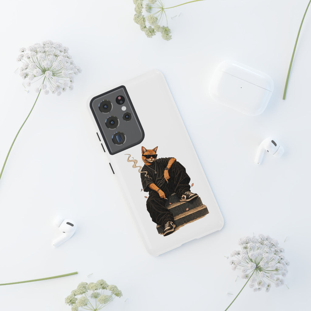 Cat Gangsta Phone Case — Cool Streetwear Cat Design