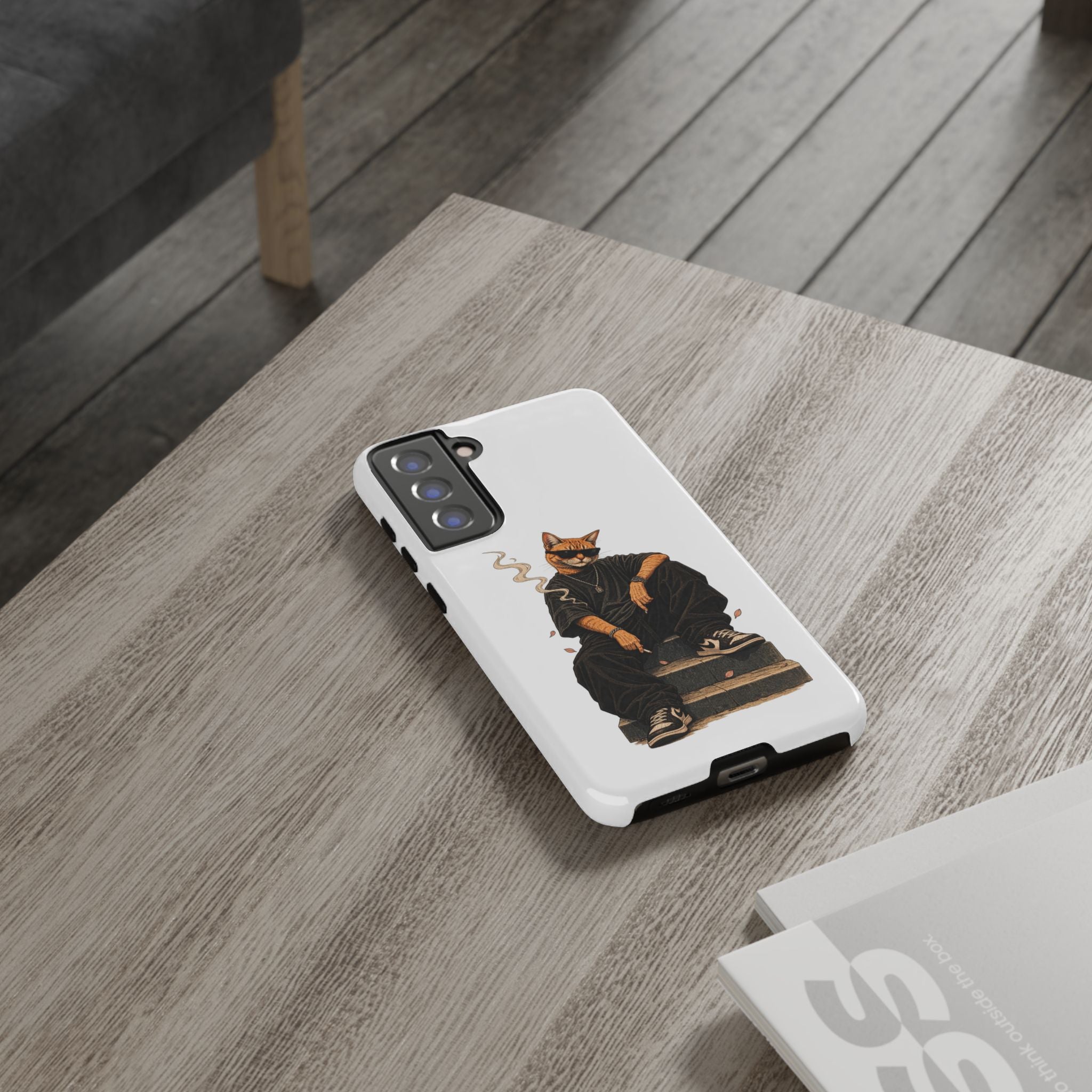 Cat Gangsta Phone Case — Cool Streetwear Cat Design