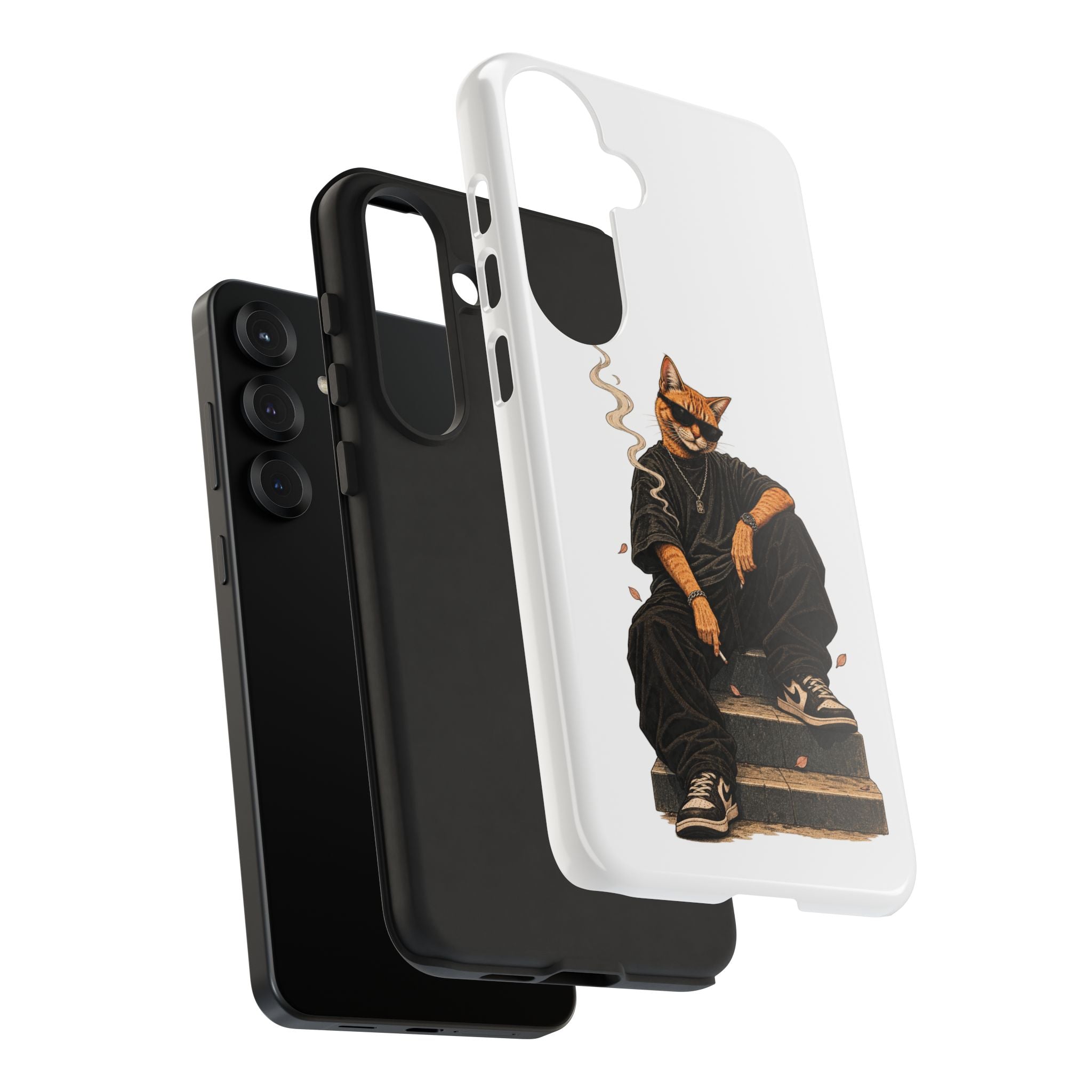 Cat Gangsta Phone Case — Cool Streetwear Cat Design