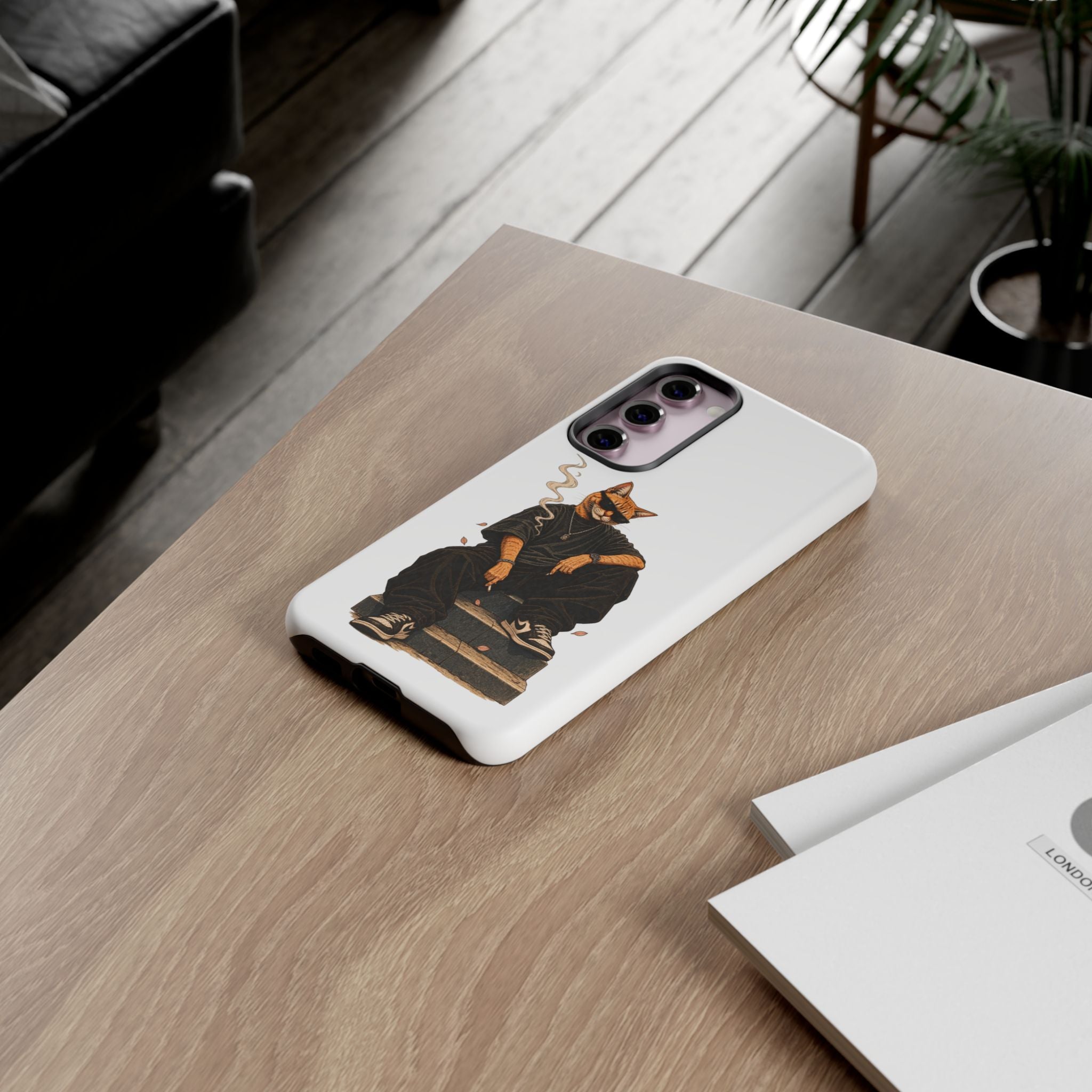 Cat Gangsta Phone Case — Cool Streetwear Cat Design