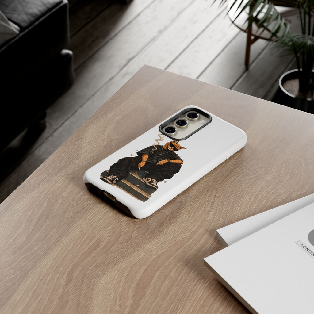 Cat Gangsta Phone Case — Cool Streetwear Cat Design