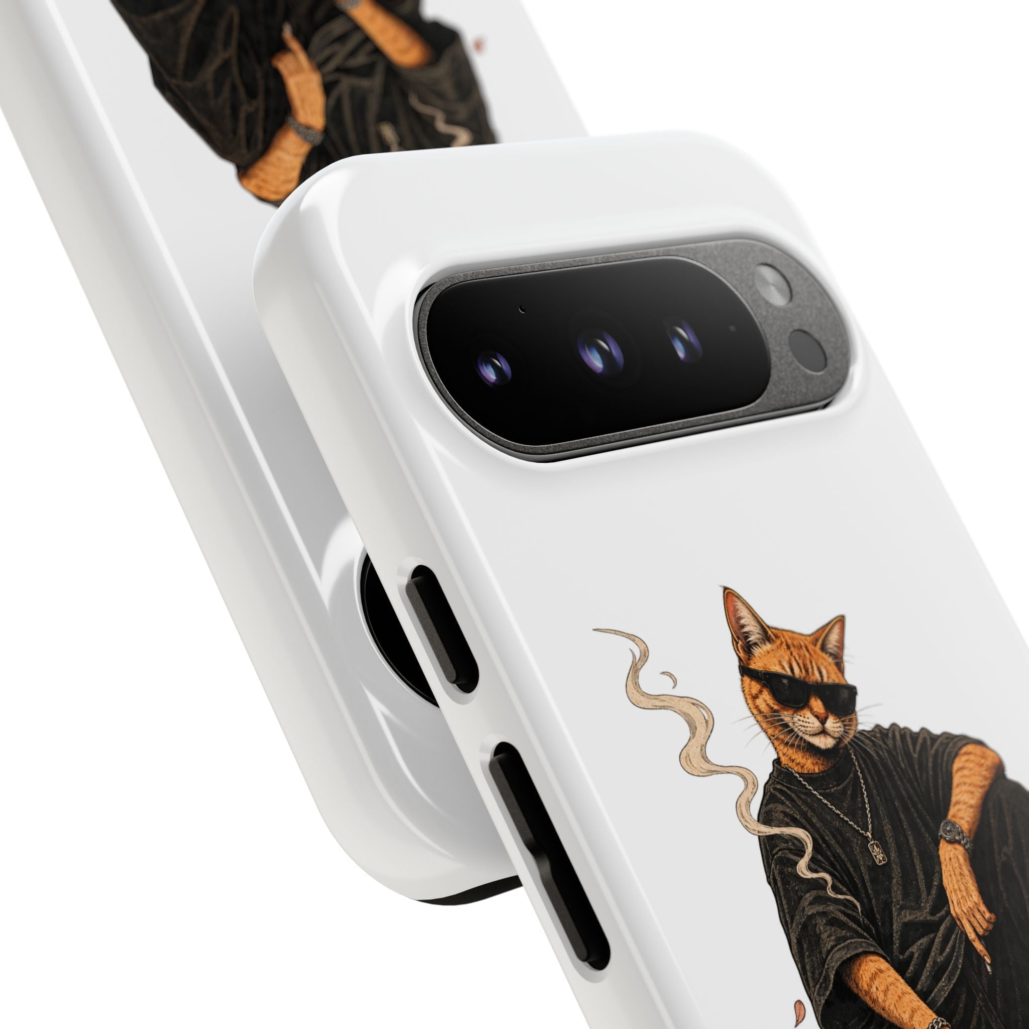 Cat Gangsta Phone Case — Cool Streetwear Cat Design