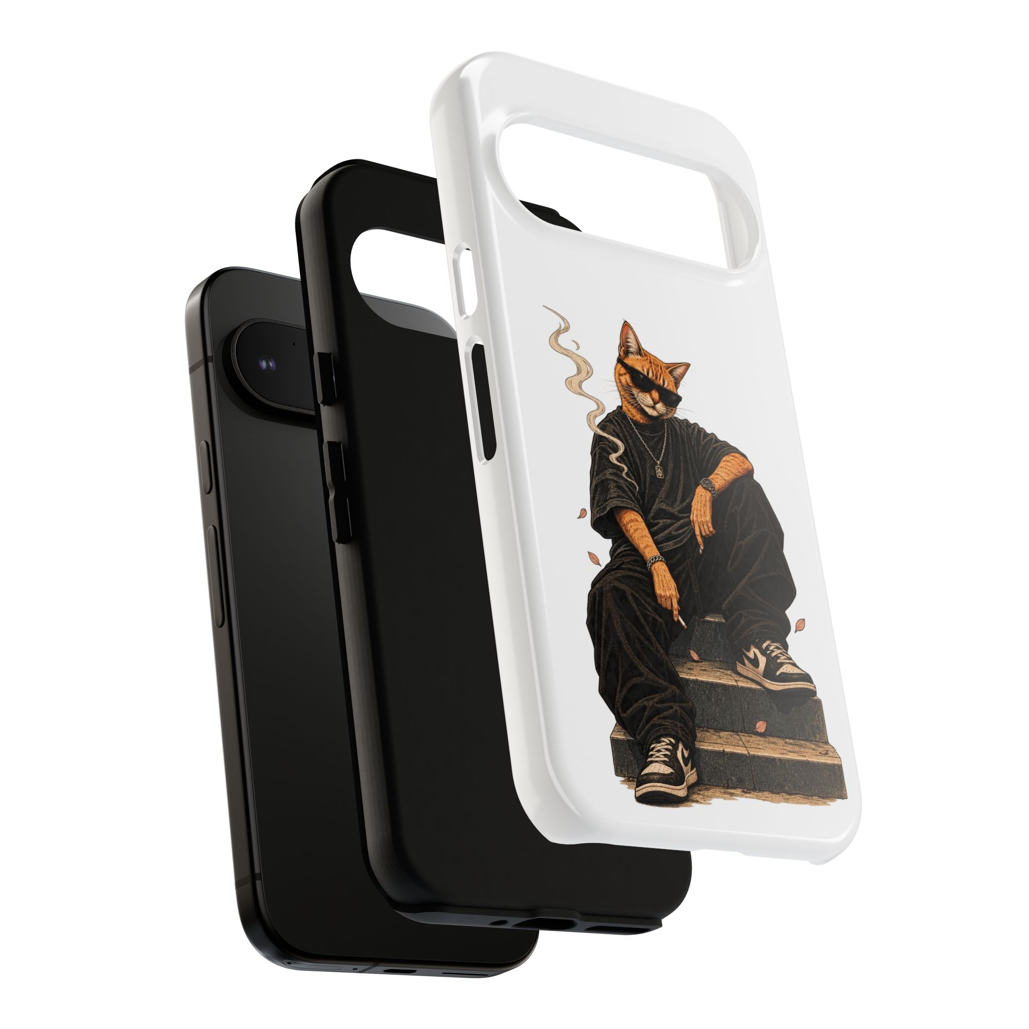 Cat Gangsta Phone Case — Cool Streetwear Cat Design