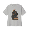 Cat Gangster Tee — Cool Cat Streetwear Oversized Boxy T‑Shirt