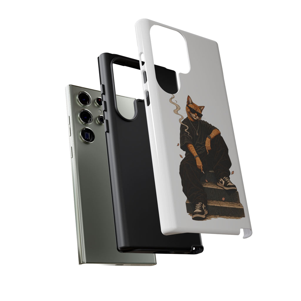 Cat Gangsta Phone Case — Cool Streetwear Cat Design
