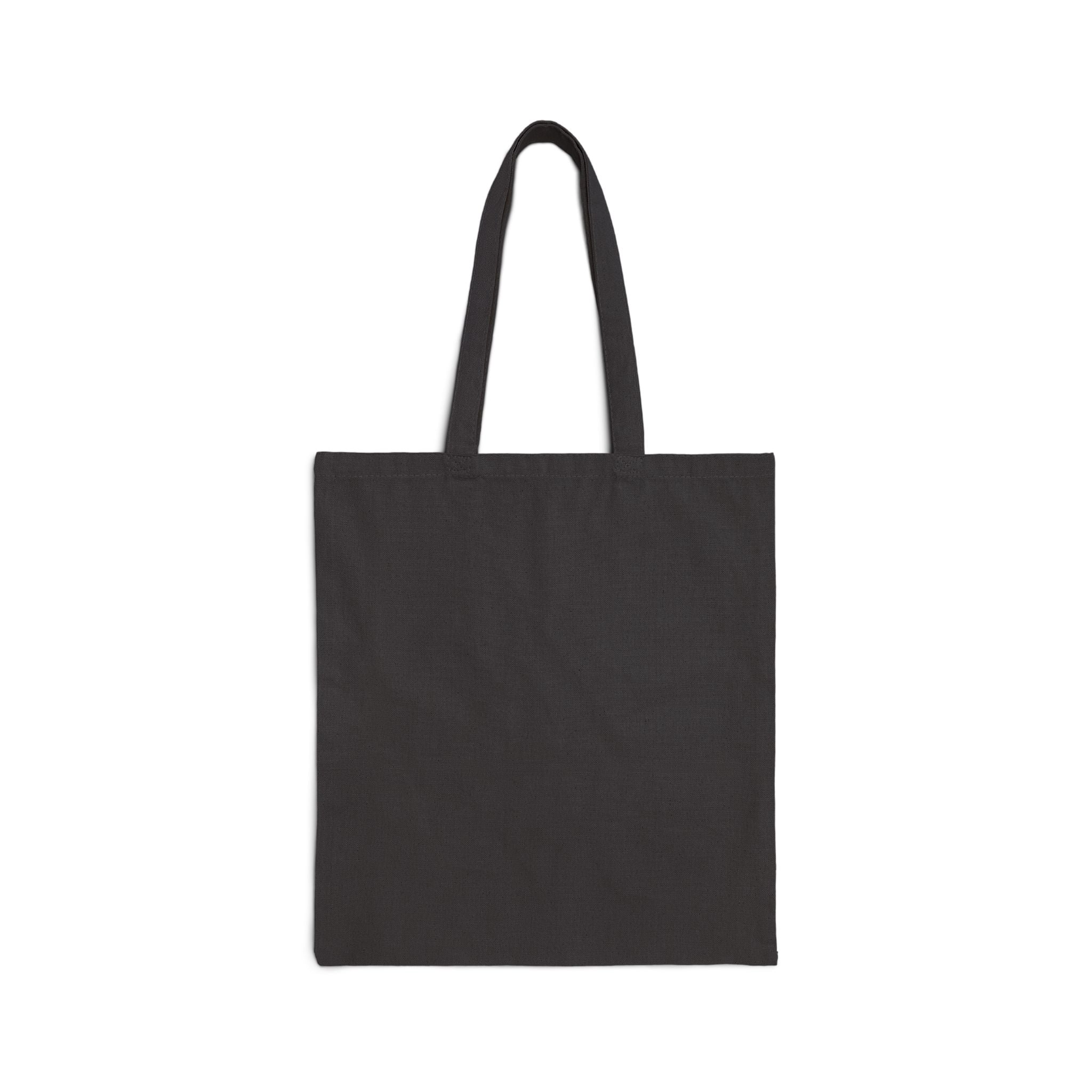 Canvas Tote Bag — Dark Floral Skull Art Print