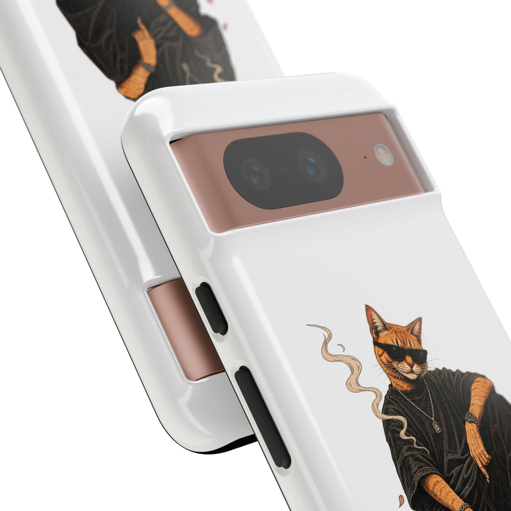 Cat Gangsta Phone Case — Cool Streetwear Cat Design