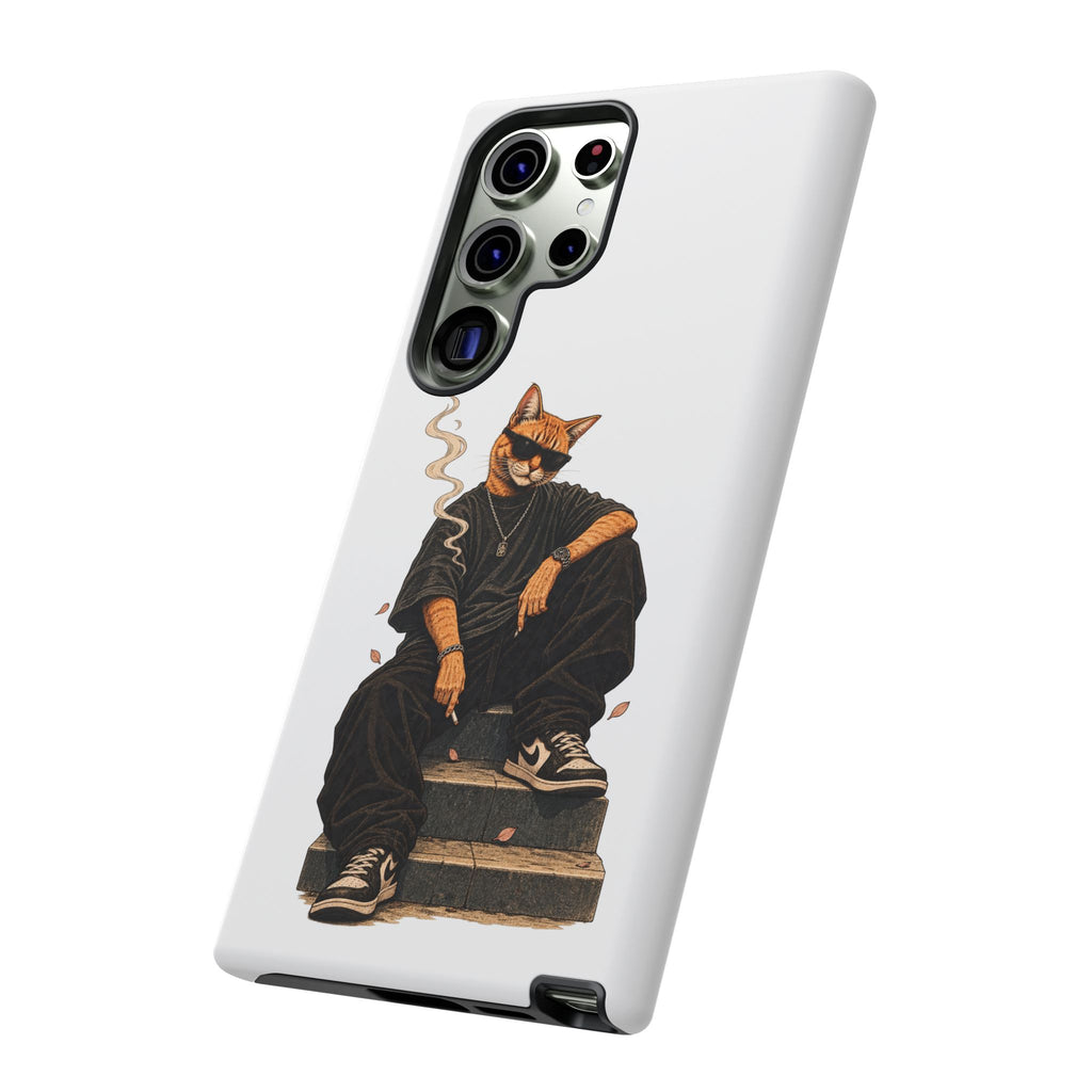 Cat Gangsta Phone Case — Cool Streetwear Cat Design
