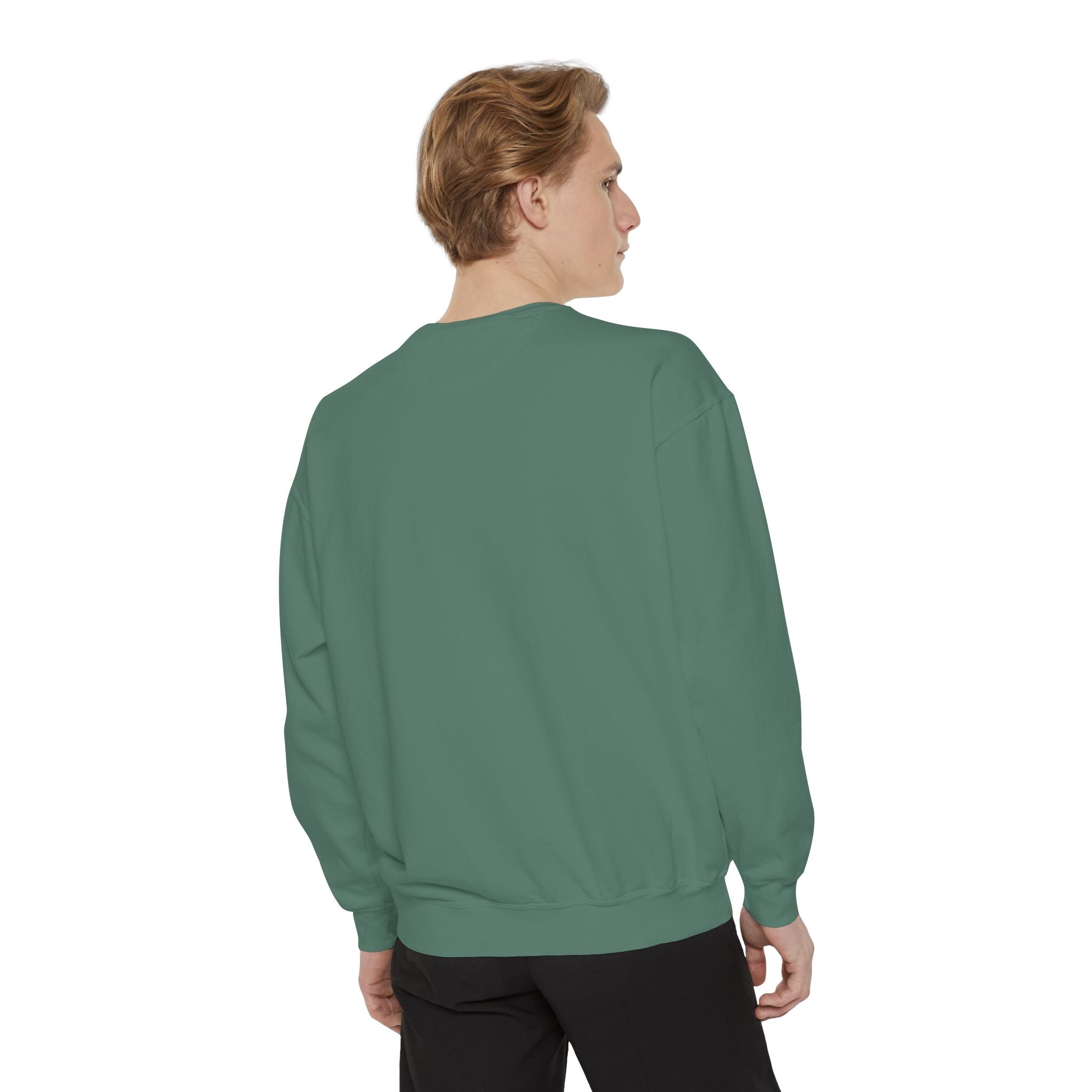 Cat Gangster Sweatshirt — Retro Cool Cat Sitting, Smoky Streetwear Crewneck