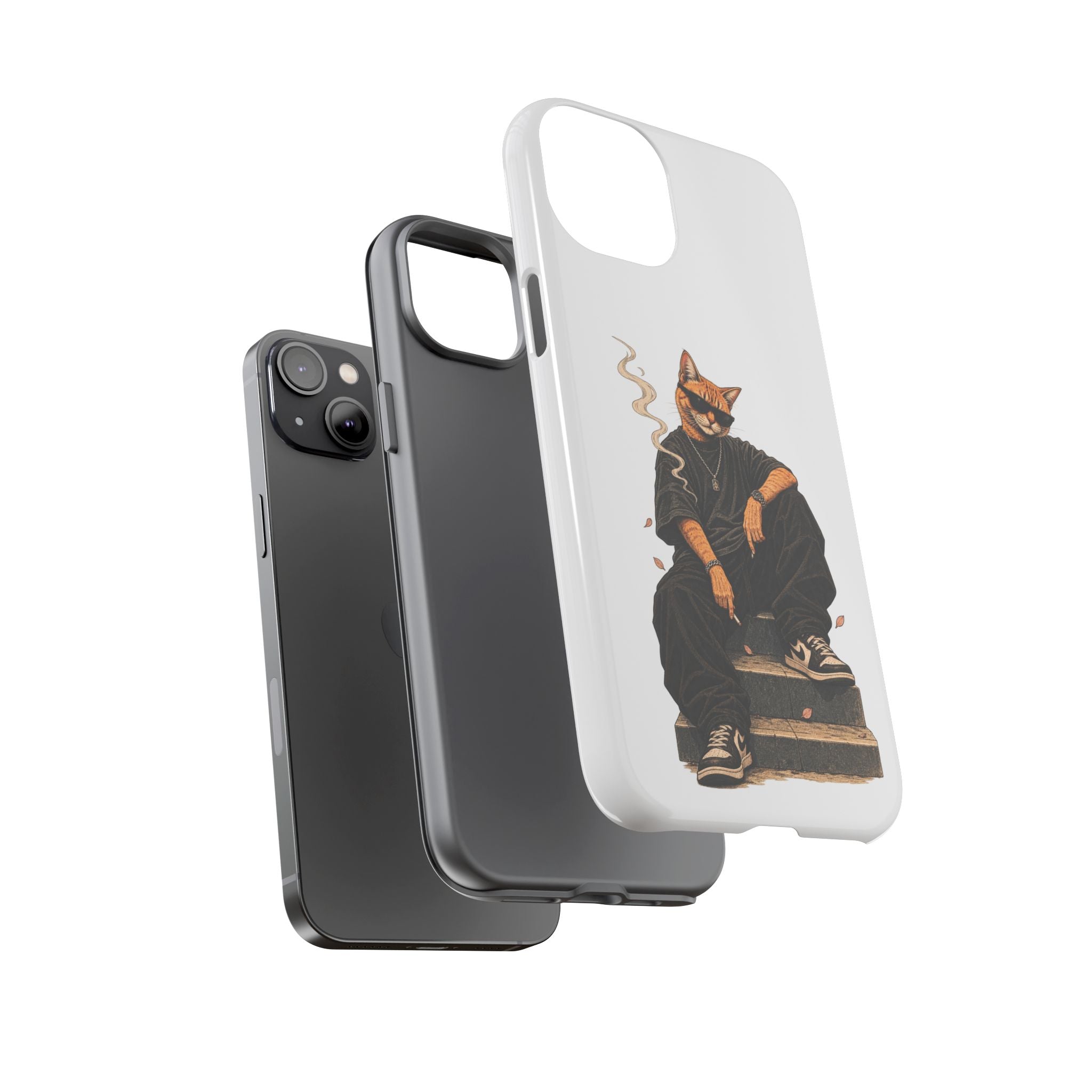 Cat Gangsta Phone Case — Cool Streetwear Cat Design