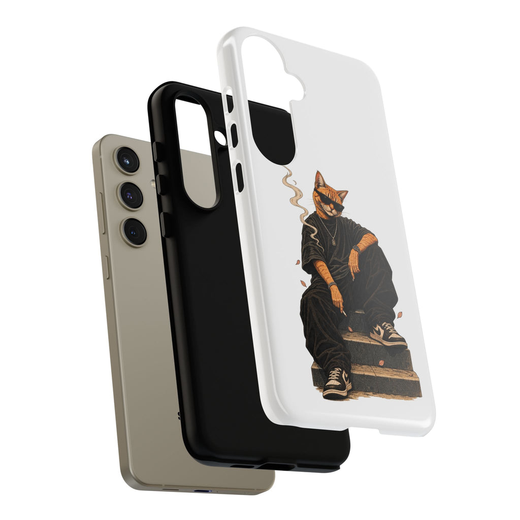Cat Gangsta Phone Case — Cool Streetwear Cat Design