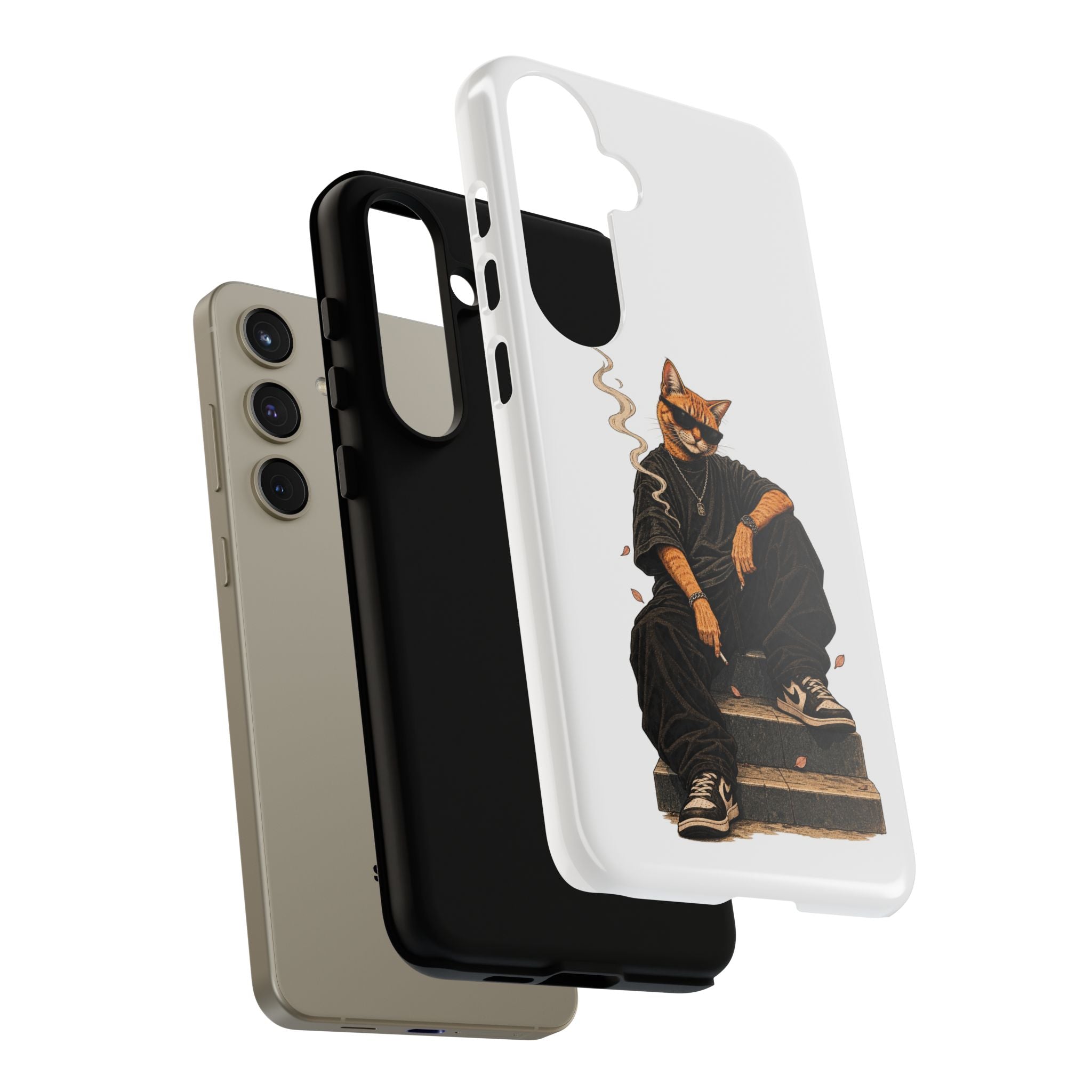 Cat Gangsta Phone Case — Cool Streetwear Cat Design