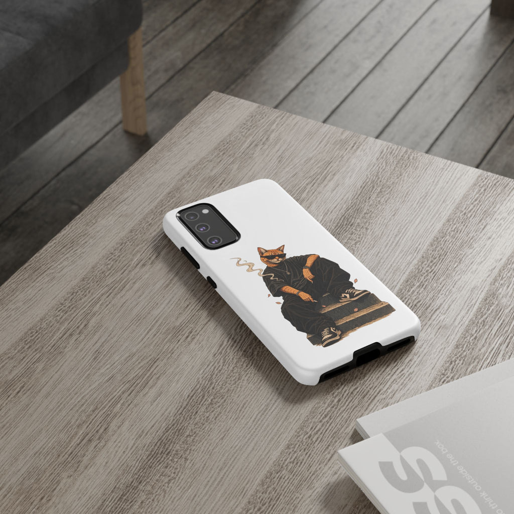 Cat Gangsta Phone Case — Cool Streetwear Cat Design