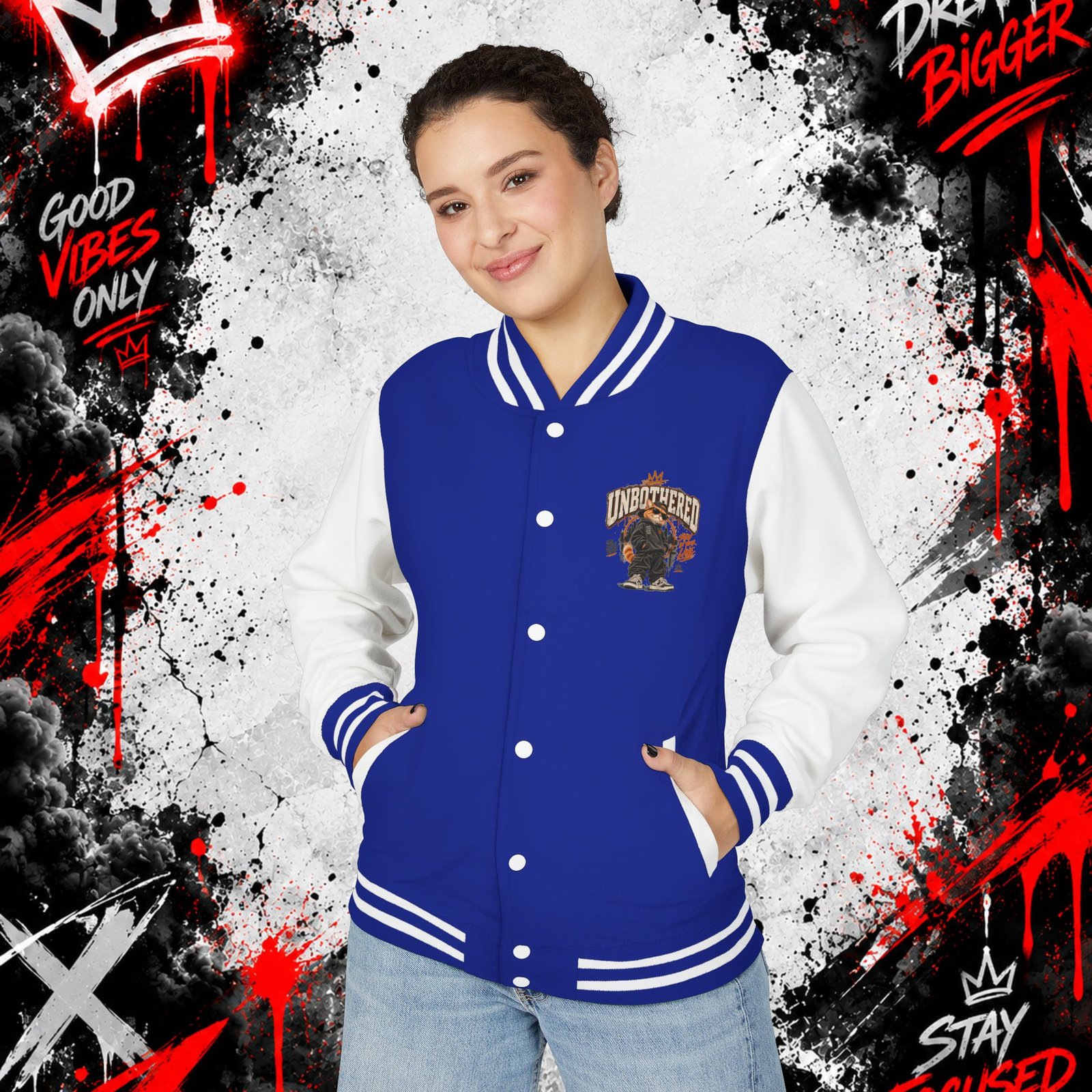 Unisex Heavyweight Letterman Jacket - Image 19