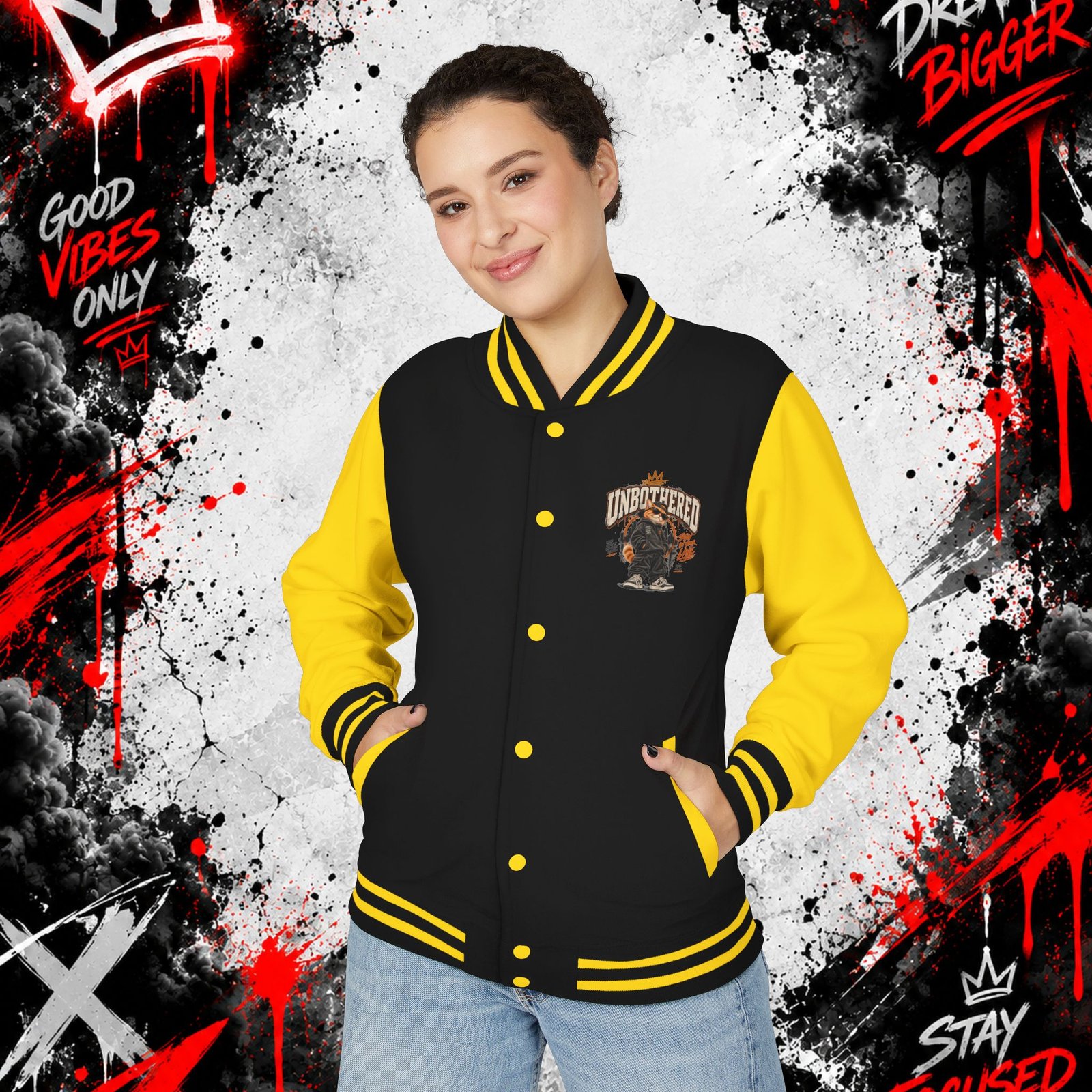 Unisex Heavyweight Letterman Jacket - Image 31