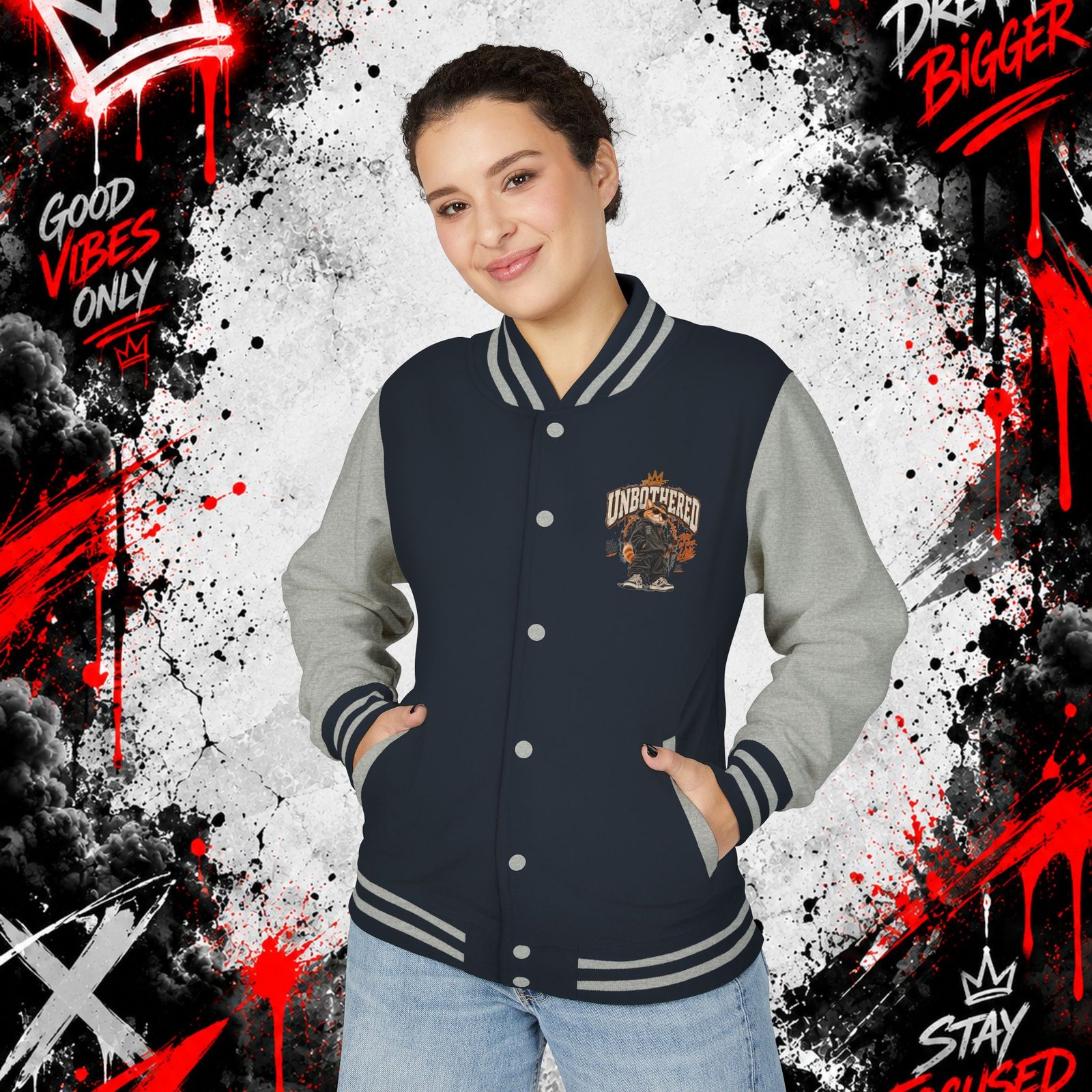 Unisex Heavyweight Letterman Jacket - Image 27