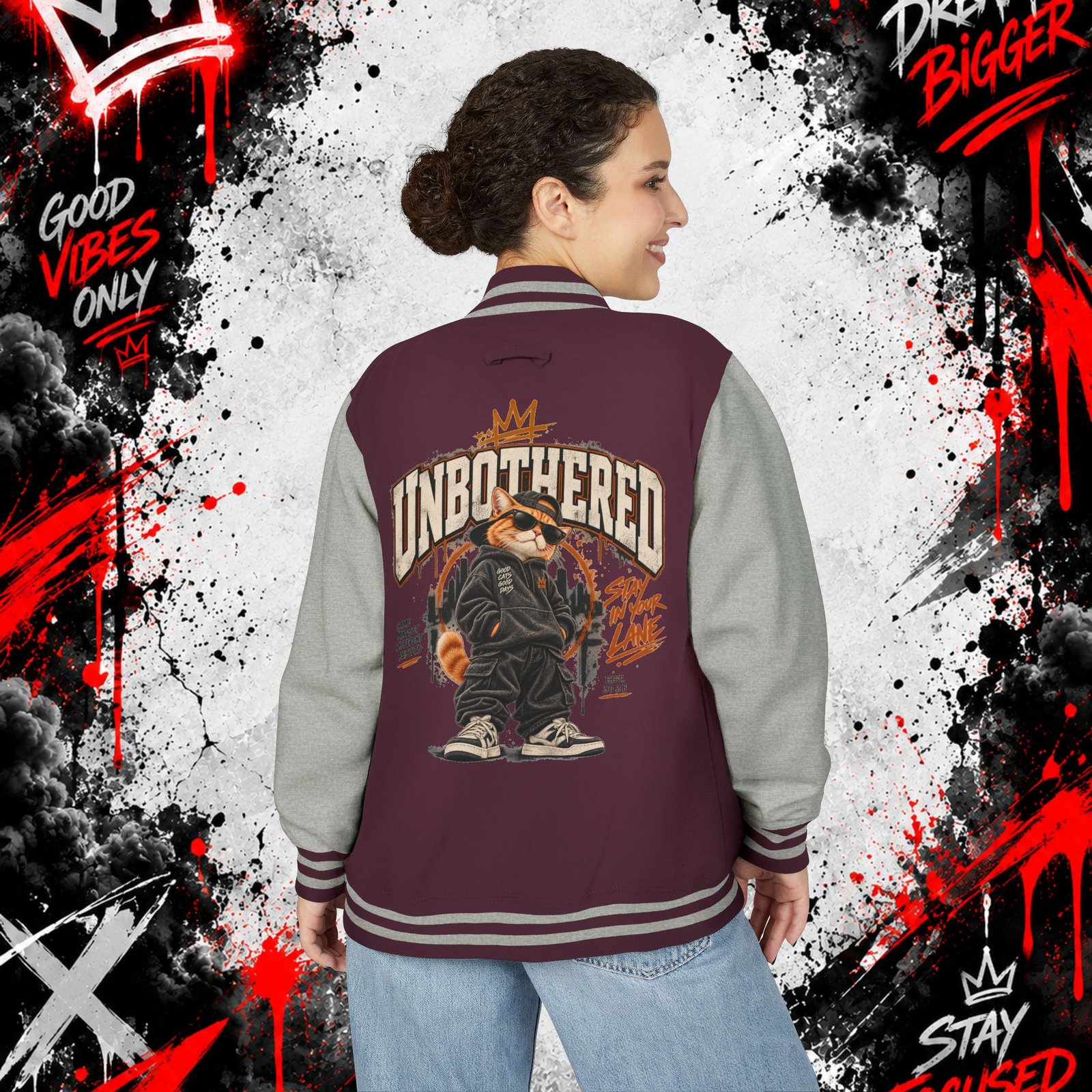 Unisex Heavyweight Letterman Jacket - Image 44