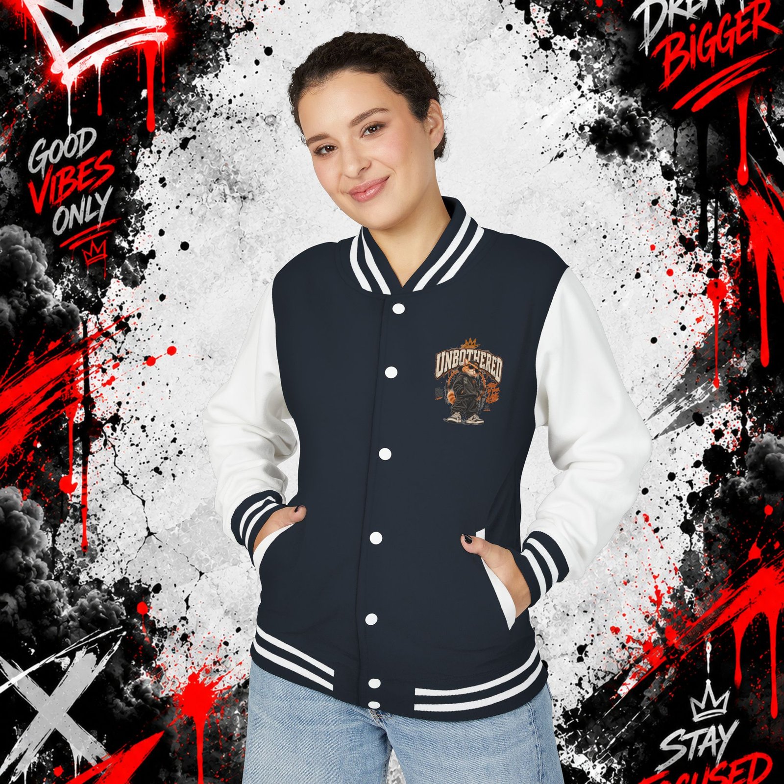 Unisex Heavyweight Letterman Jacket - Image 39