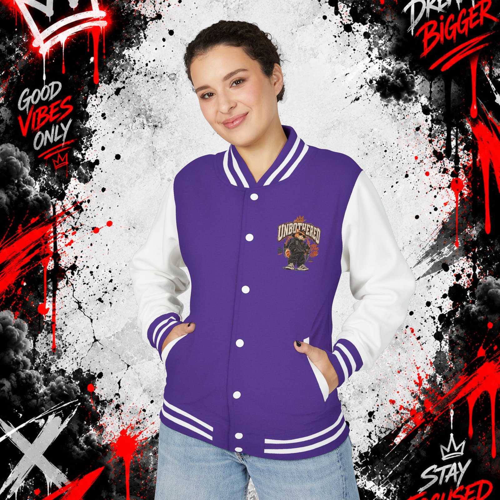 Unisex Heavyweight Letterman Jacket - Image 15