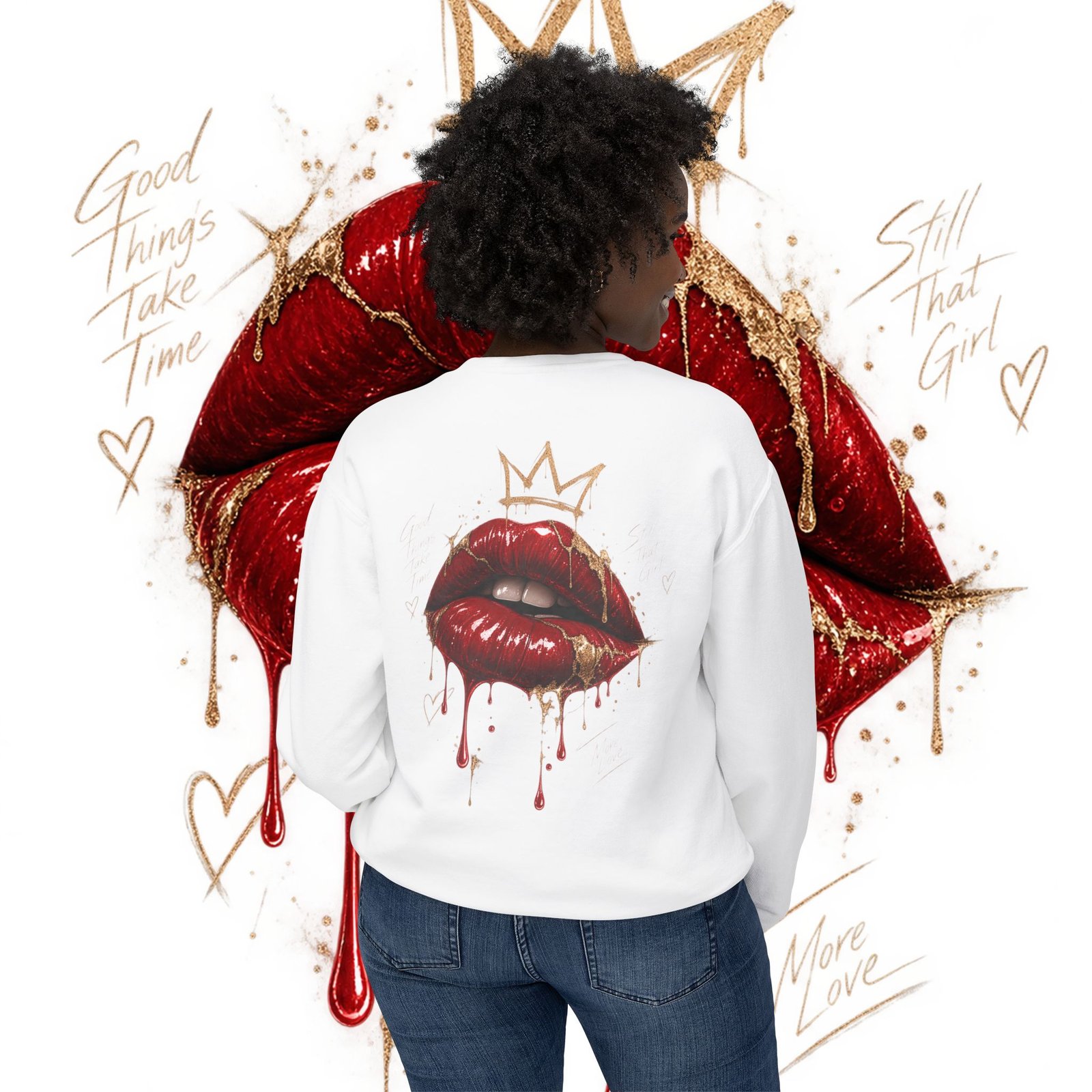 Unisex Lightweight Crewneck Sweatshirt - Image 4
