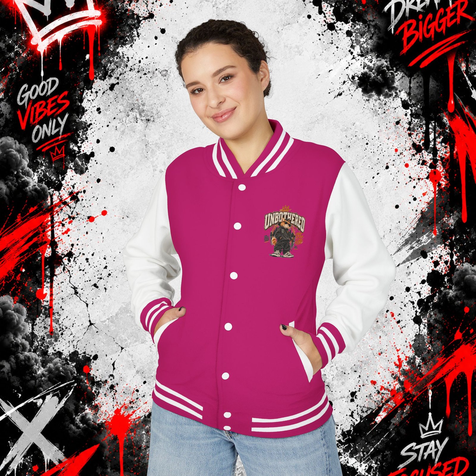 Unisex Heavyweight Letterman Jacket - Image 7