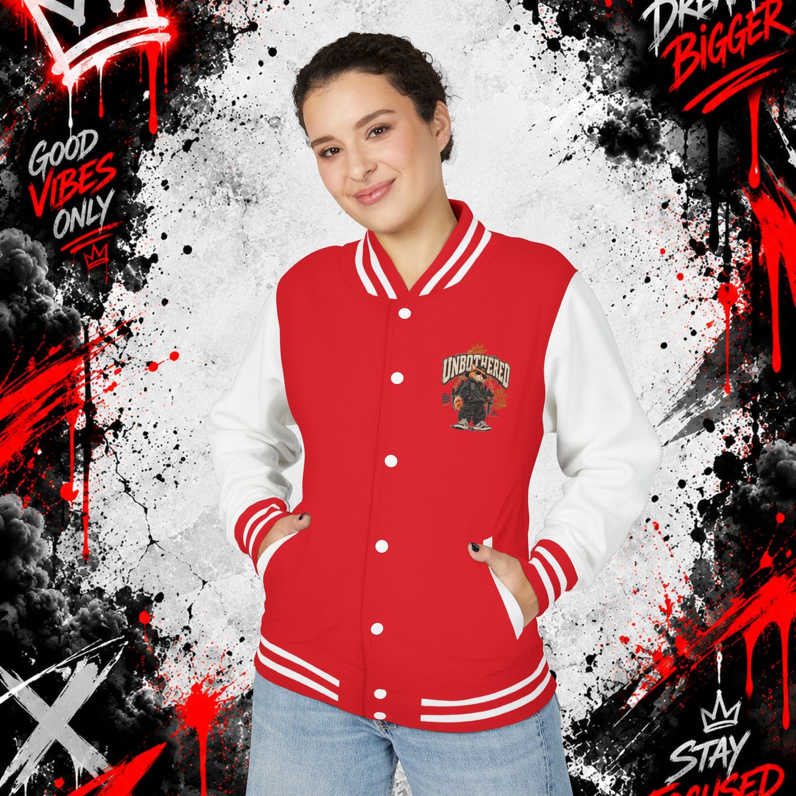 Unisex Heavyweight Letterman Jacket - Image 3