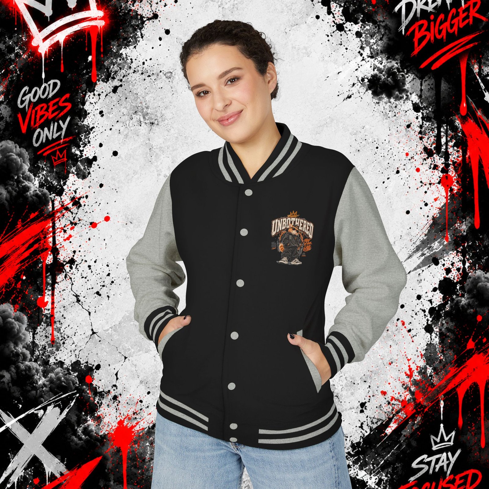 Unisex Heavyweight Letterman Jacket - Image 23