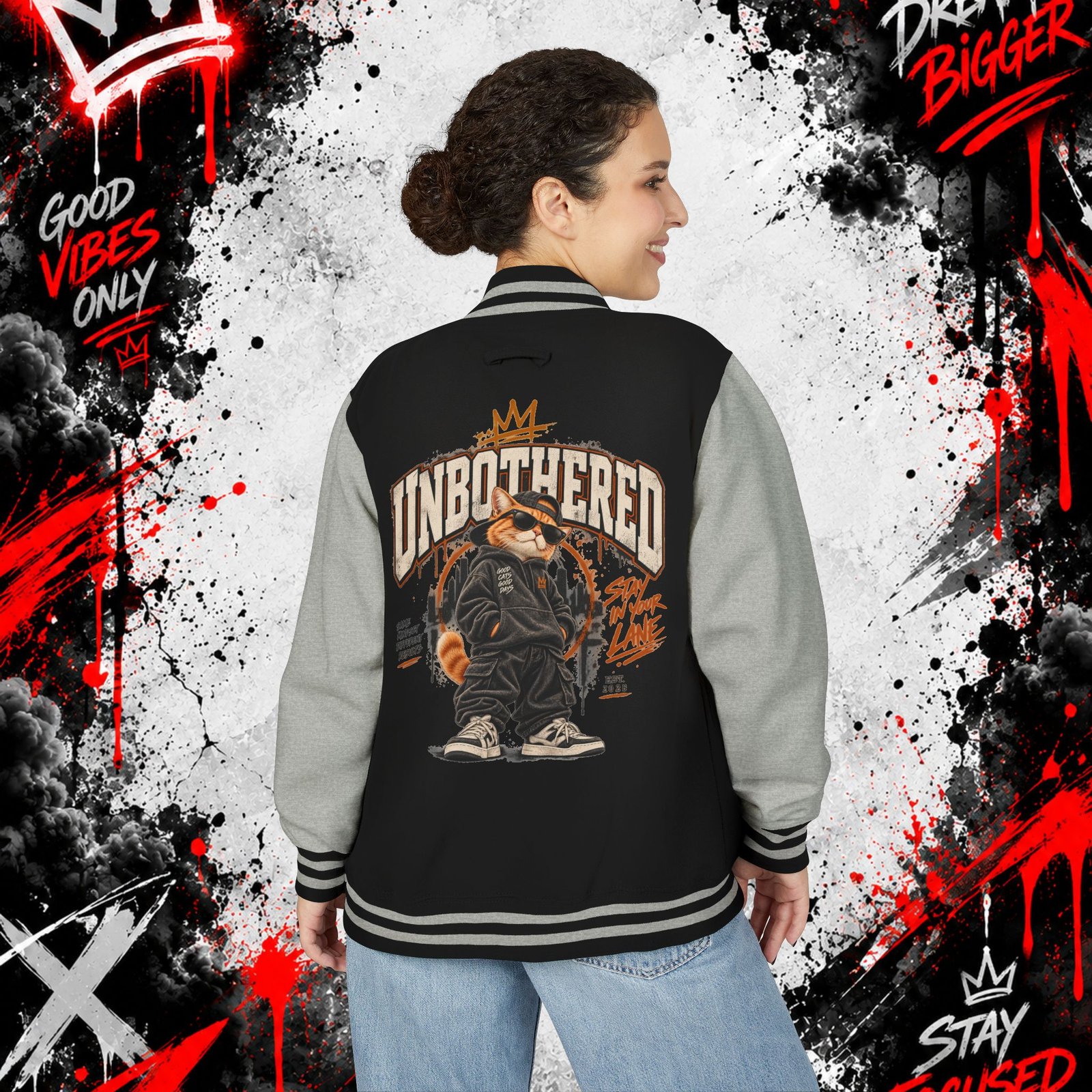 Unisex Heavyweight Letterman Jacket - Image 24