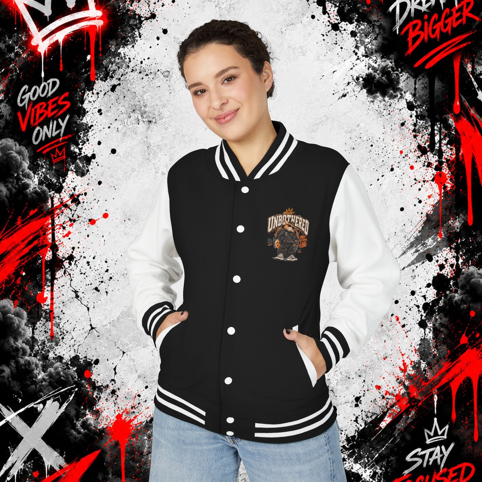 Unisex Heavyweight Letterman Jacket - Image 11
