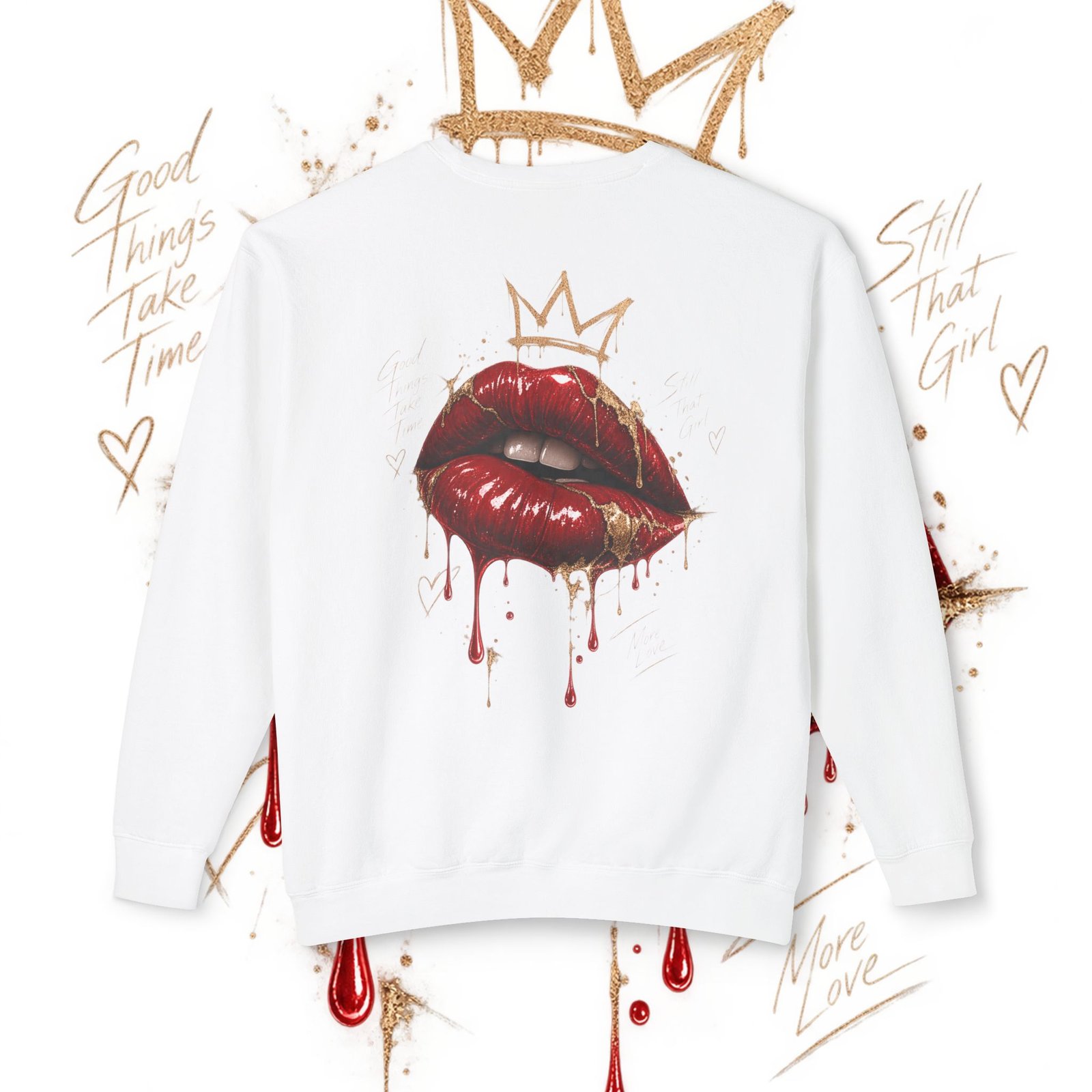Unisex Lightweight Crewneck Sweatshirt - Image 2